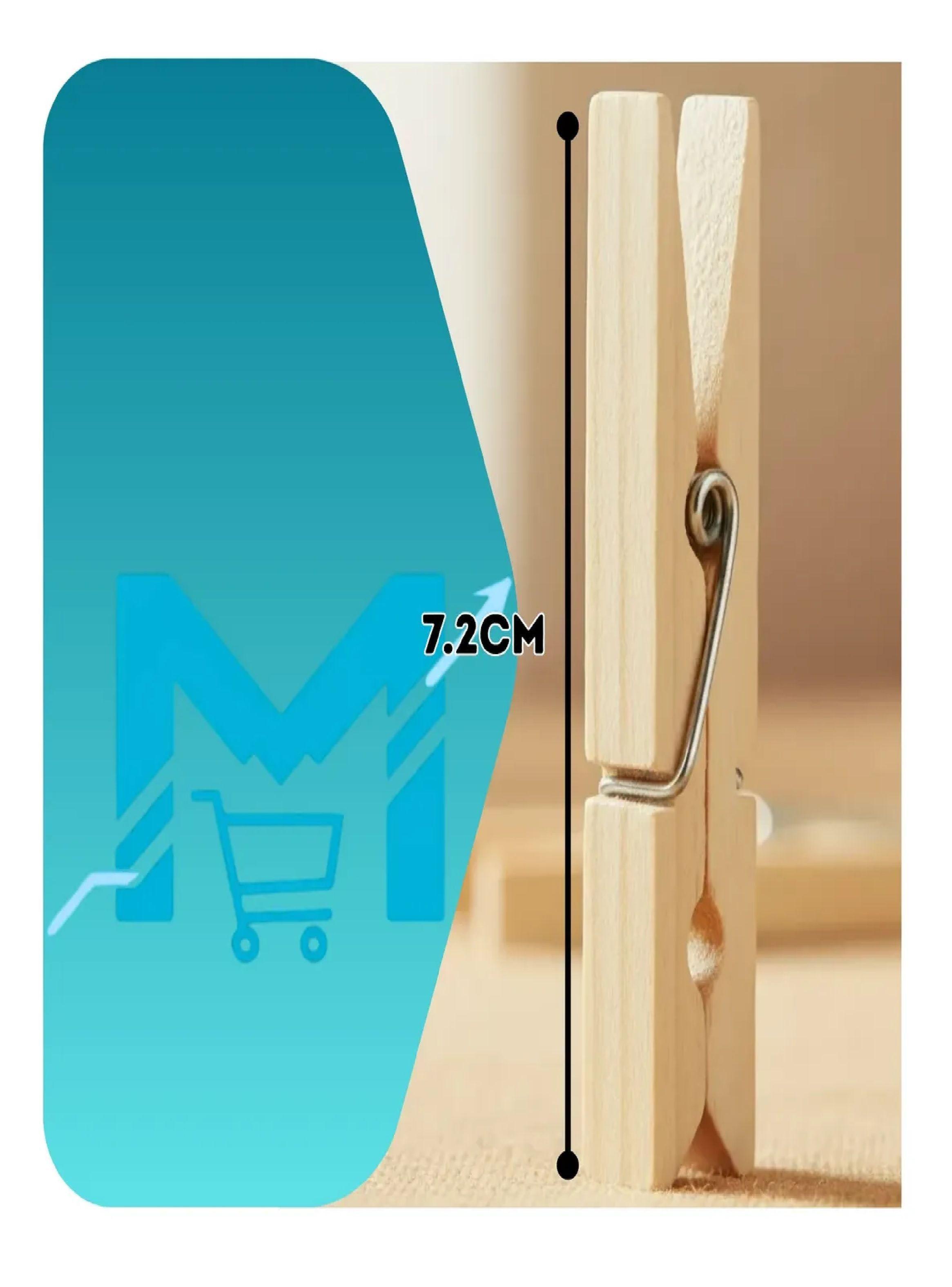 Pack X5 50 Pinzas De Madera Perros Para Colgar Ropa 250unid-1