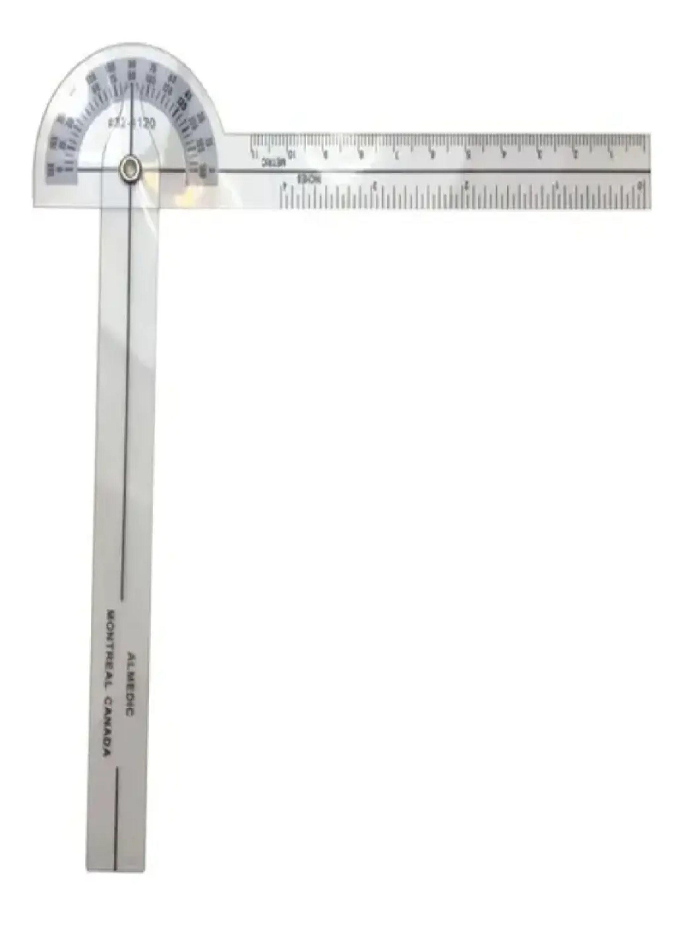 Goniometro Transparente 11cm 0 180 Fisioterapia Kinesiogo-5