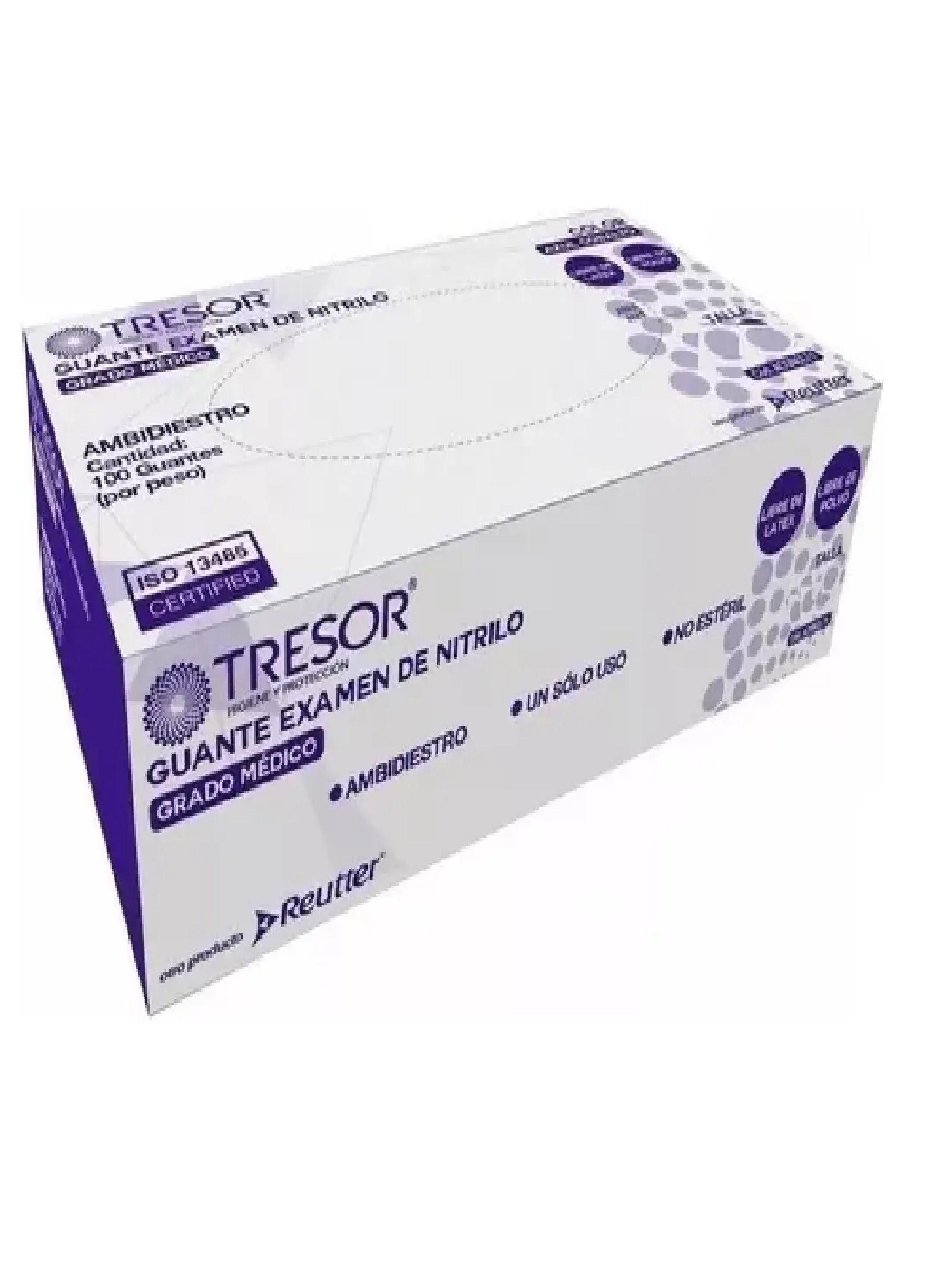Guantes Nitrilo Cobalto Tresor Talla Xs Caja De 100 Unidades-4