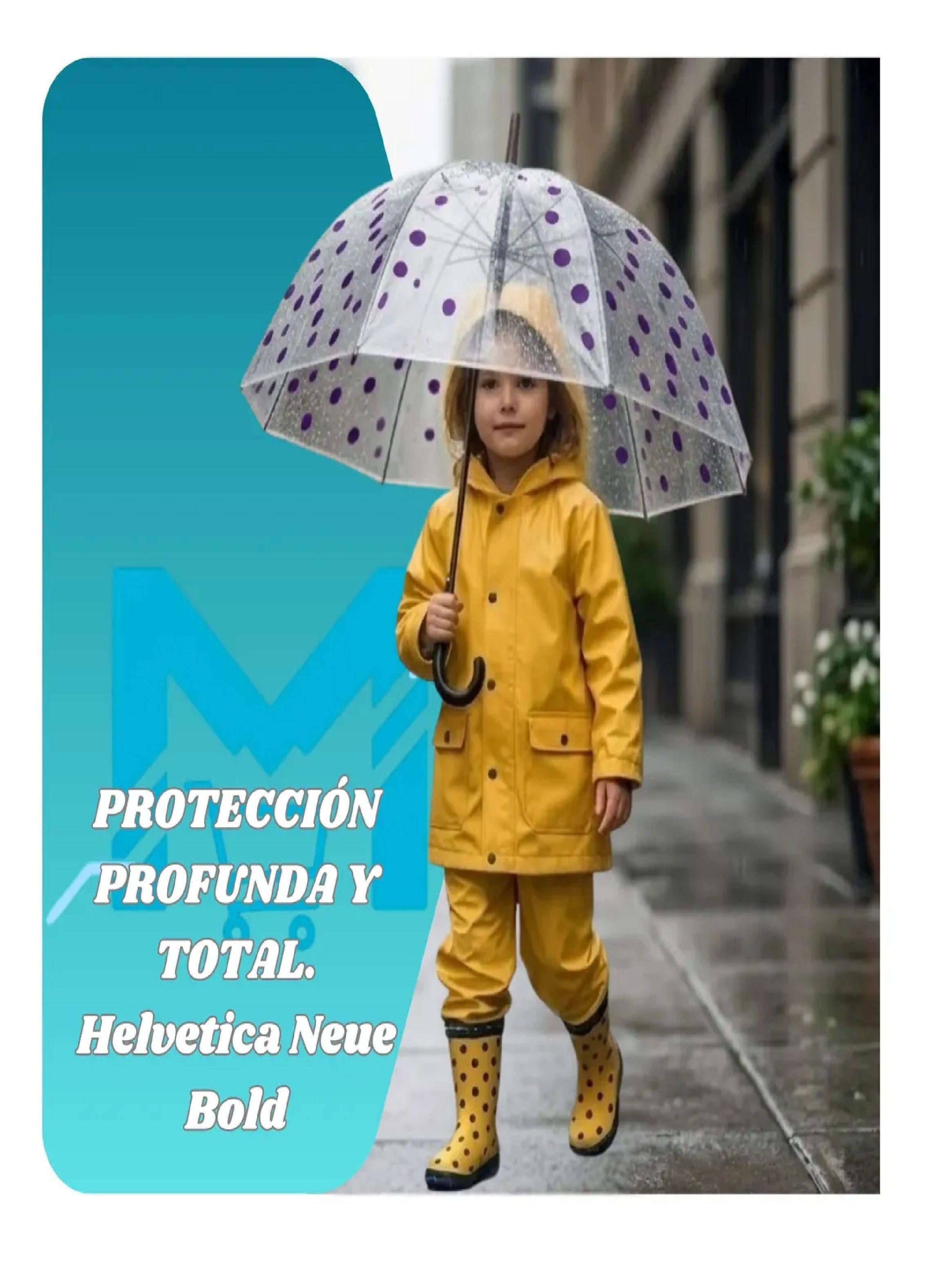 Paraguas Ni os Transparente Infantil Automatico De 90 Cm Lila-4