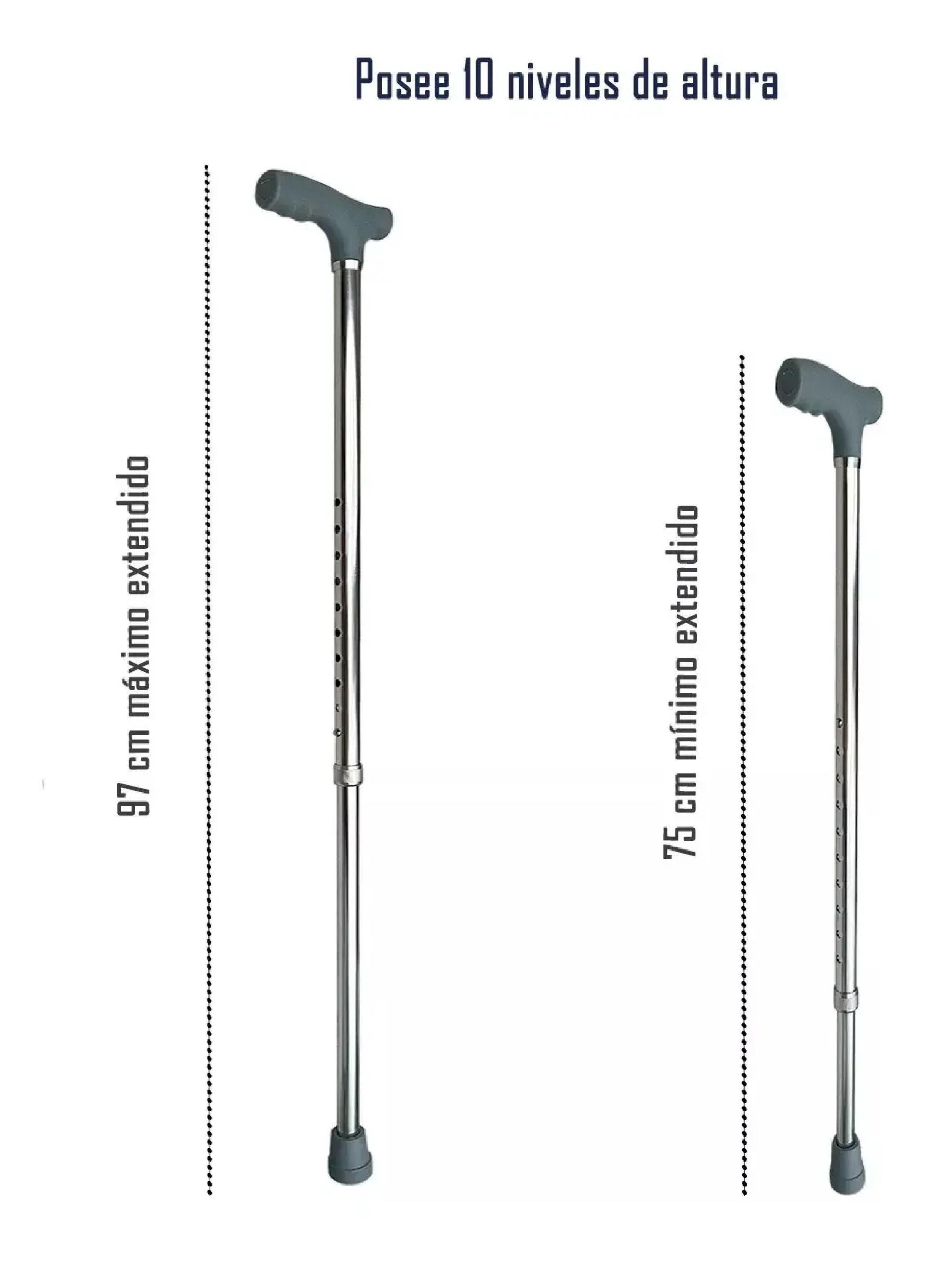 Baston Muleta En Forma De T Liviano Regulable 73 96cm-2