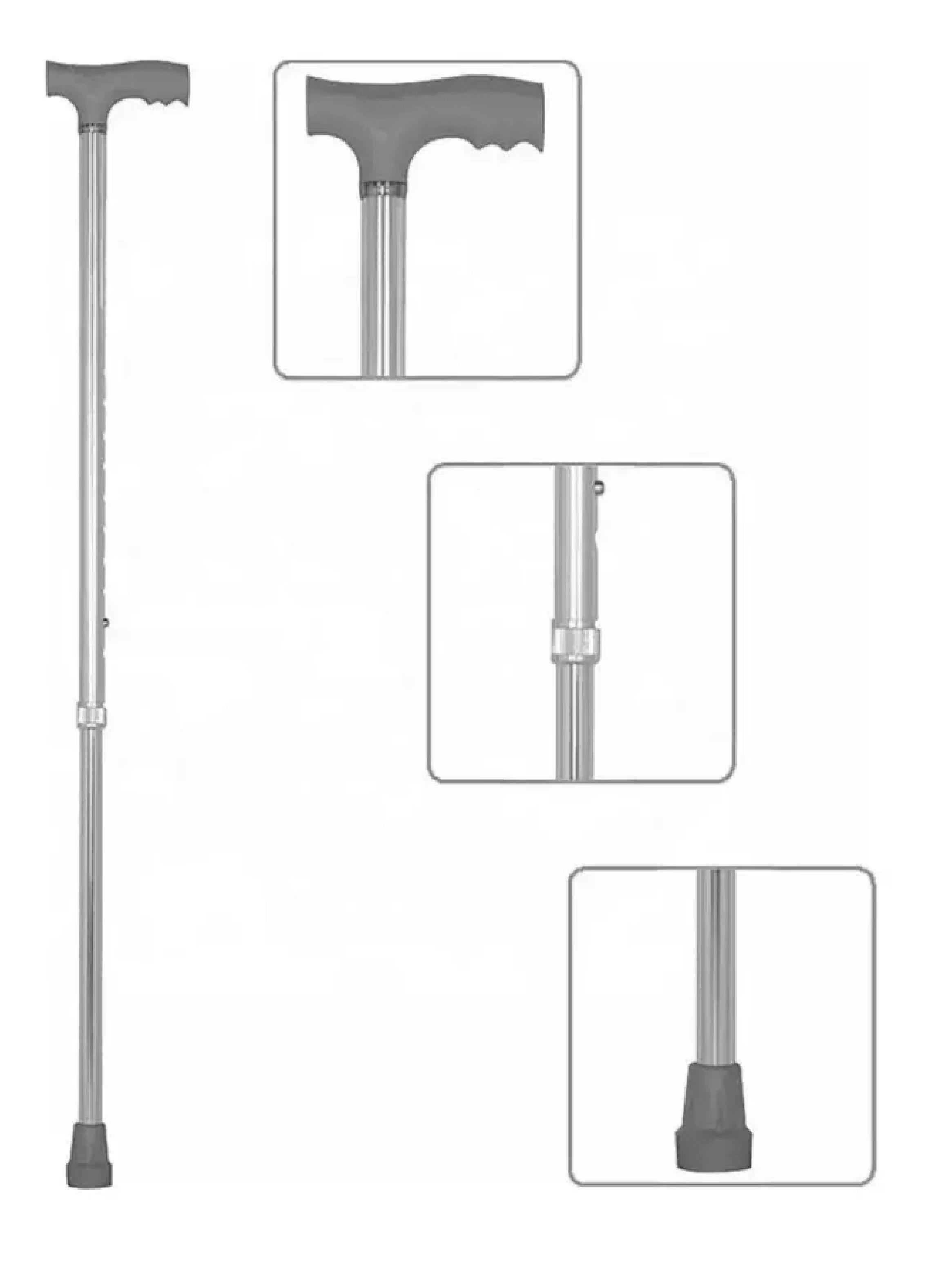Baston Muleta En Forma De T Liviano Regulable 73 96cm-6
