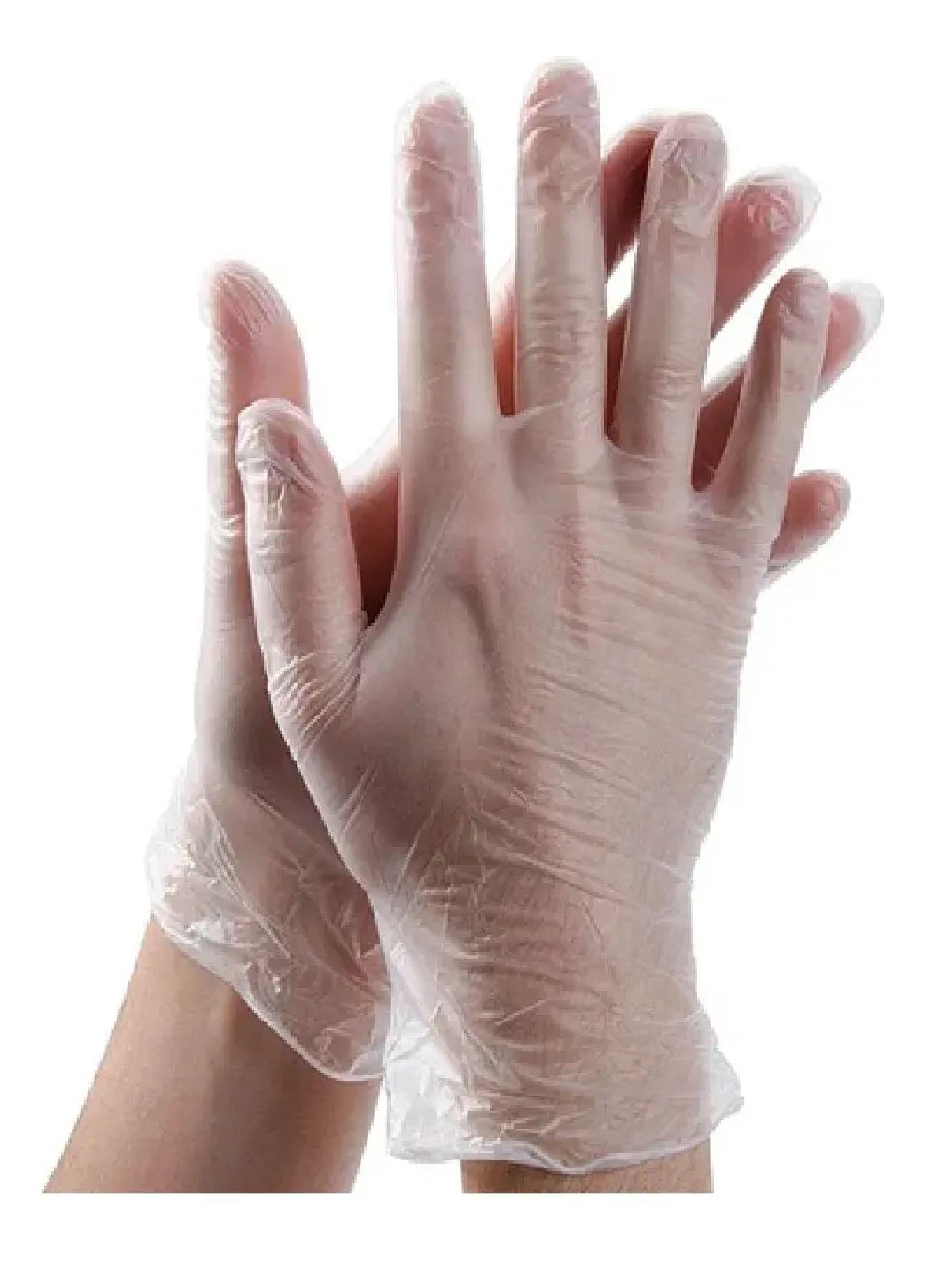 Guantes Vinilo Transparente Talla M Cleancarrier Caja X100-3