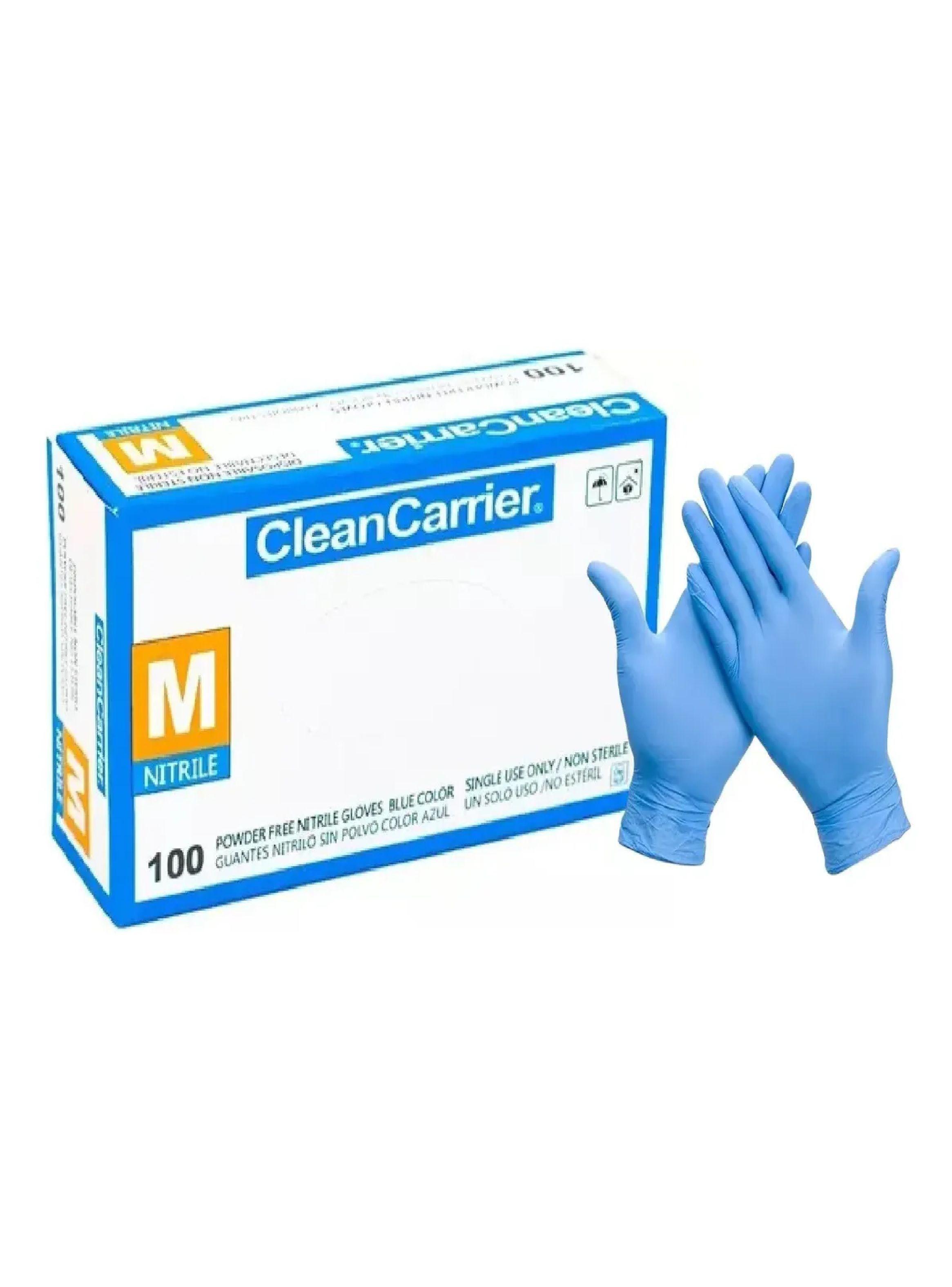 Guantes Nitrilo Azul Cleancarrier Talla M Pack X 500 Uni-2