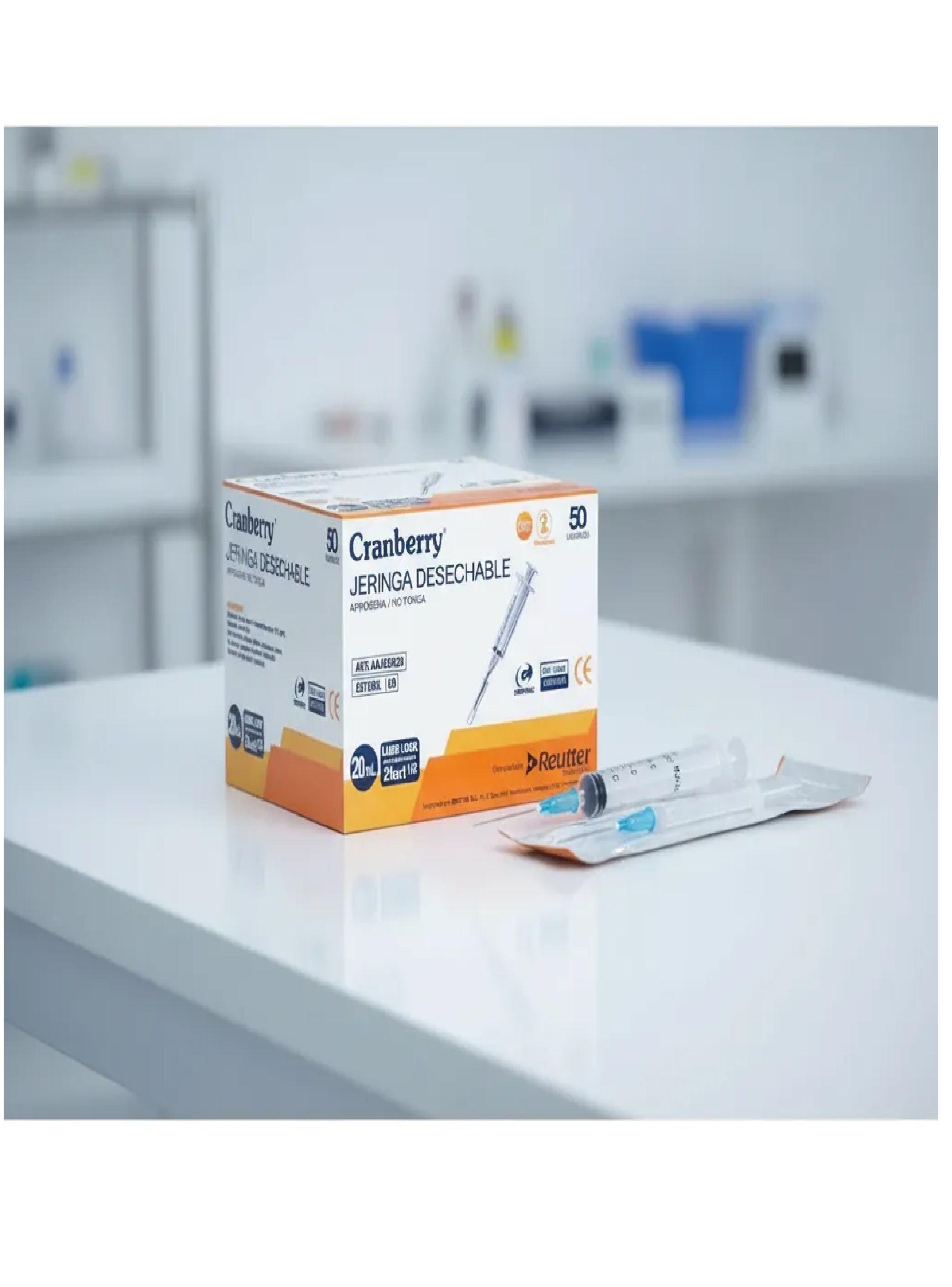 Jeringa Desechable 20cc 21g X 1 Media Luer Lock Caja 50 Unid-2