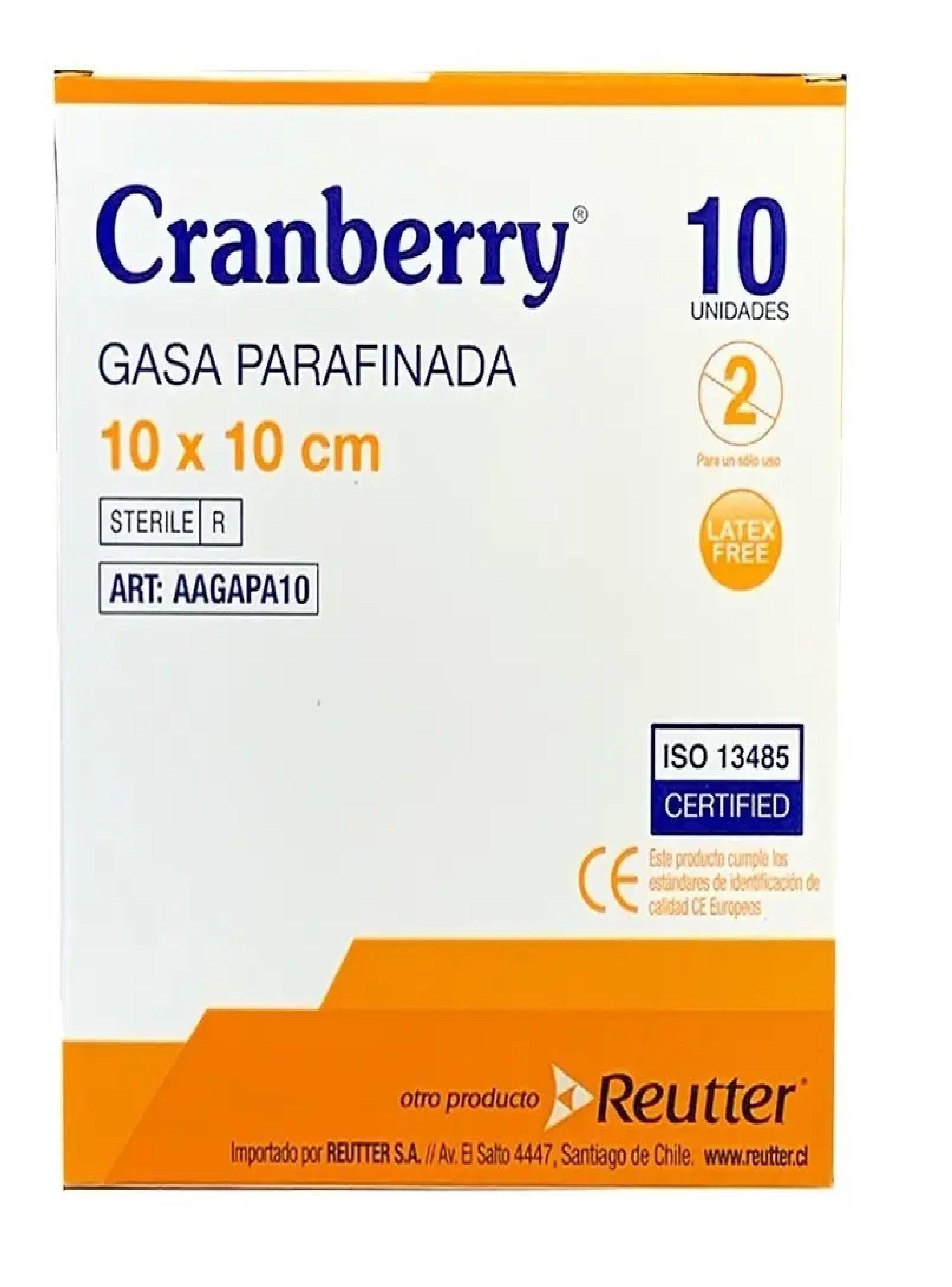 Gasa Parafinada 10x10 Cm Caja De 10 Unidades Cranberry-4