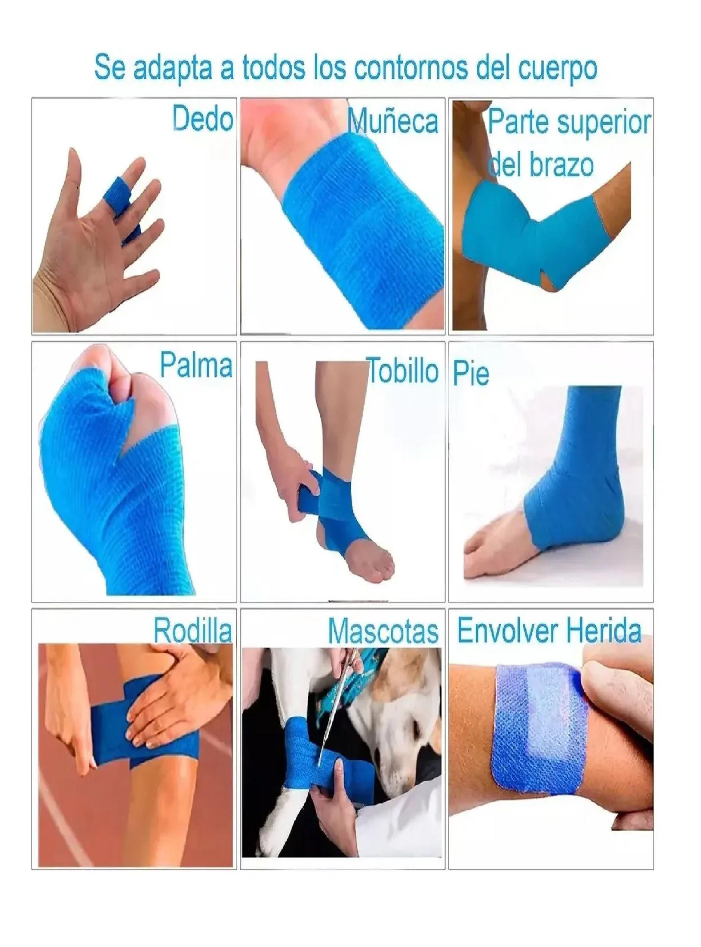Venda Elastica Coban Autoadherible De 5 Cm X 450cm unidad-2