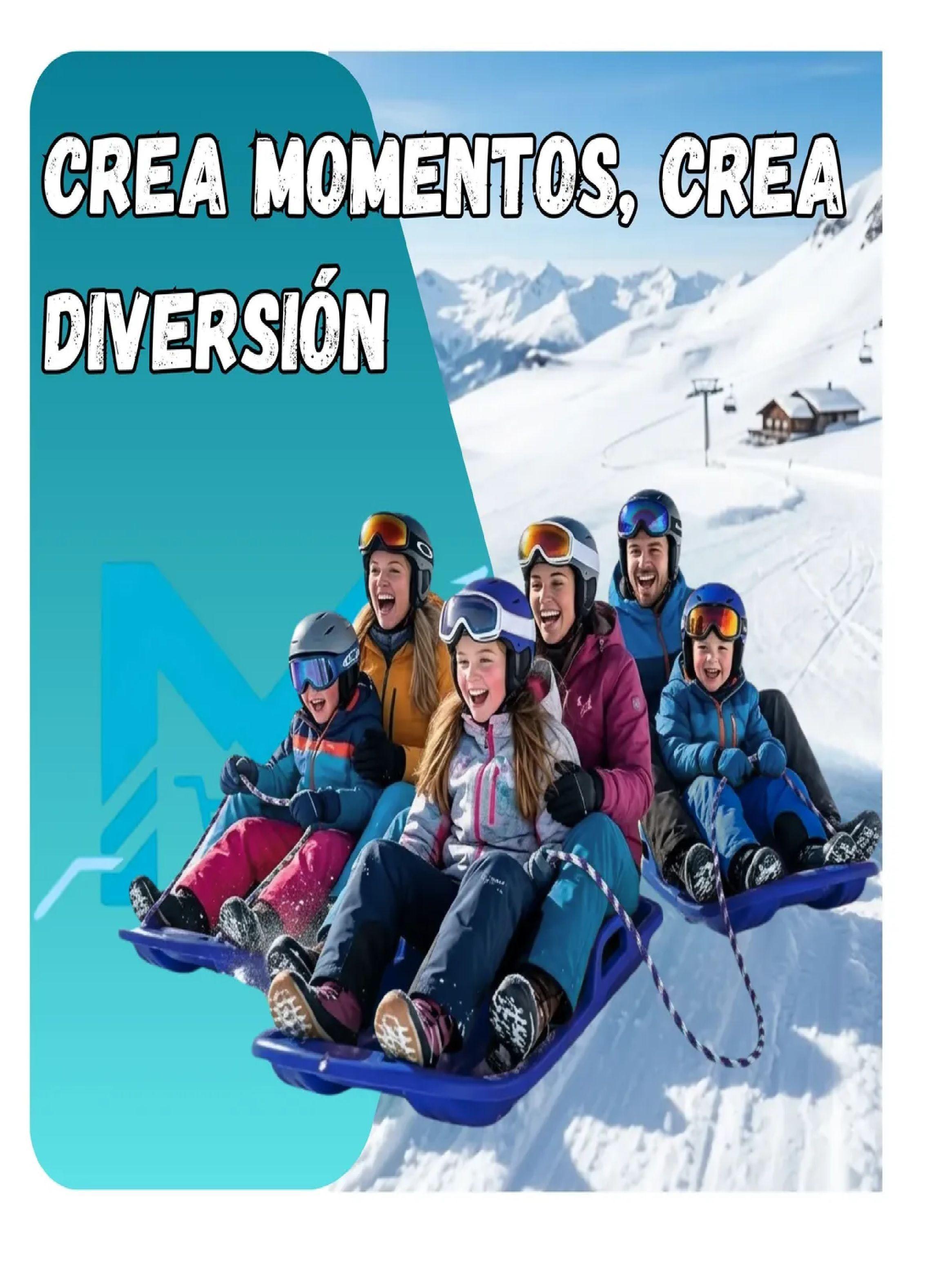 Trineo Para Nieve Reforzado Con Frenos Adultos Y Ni os Azul-4