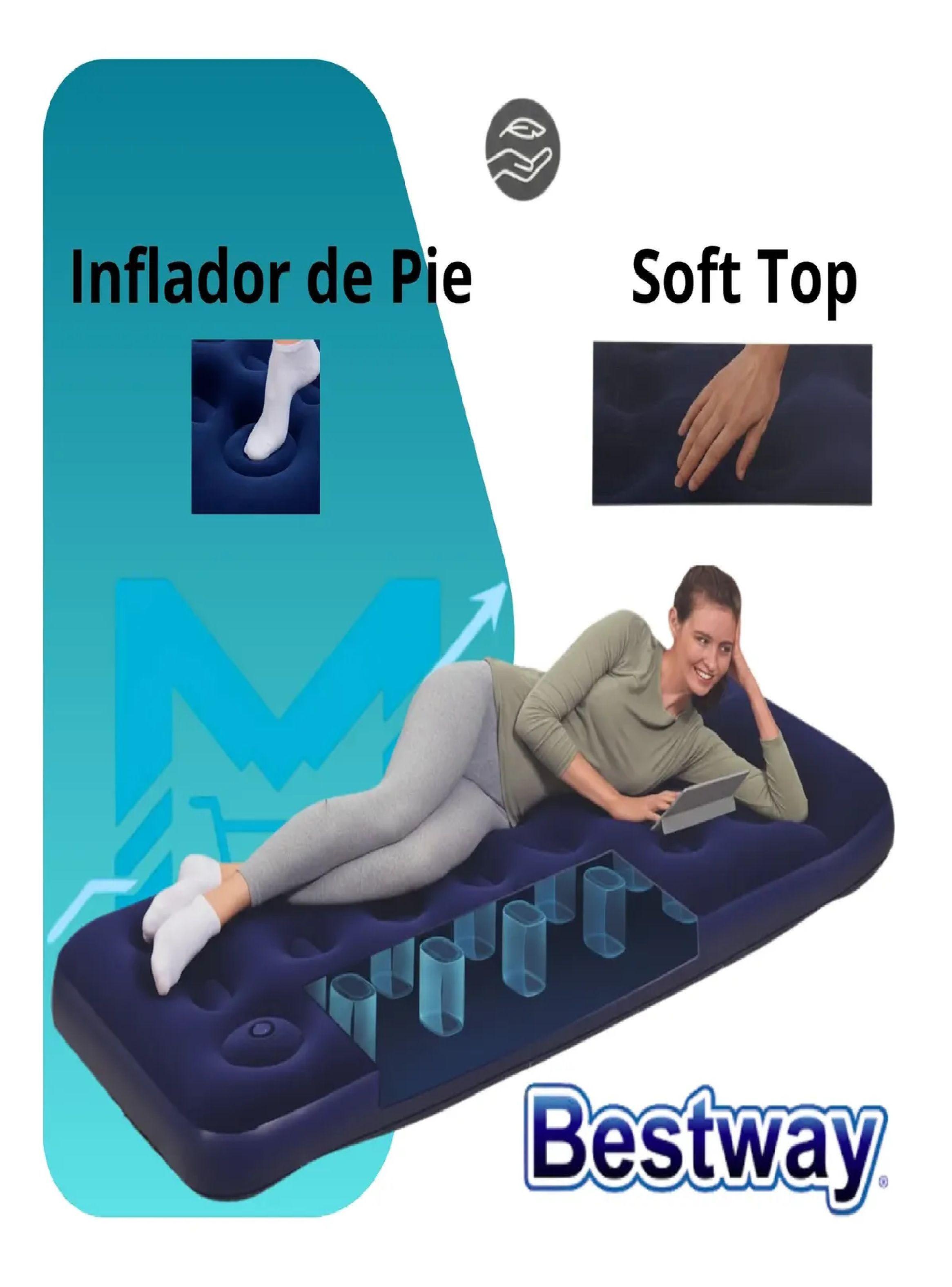 Colchon Inflable Bestway Jr Comodidad 185x76x22-2