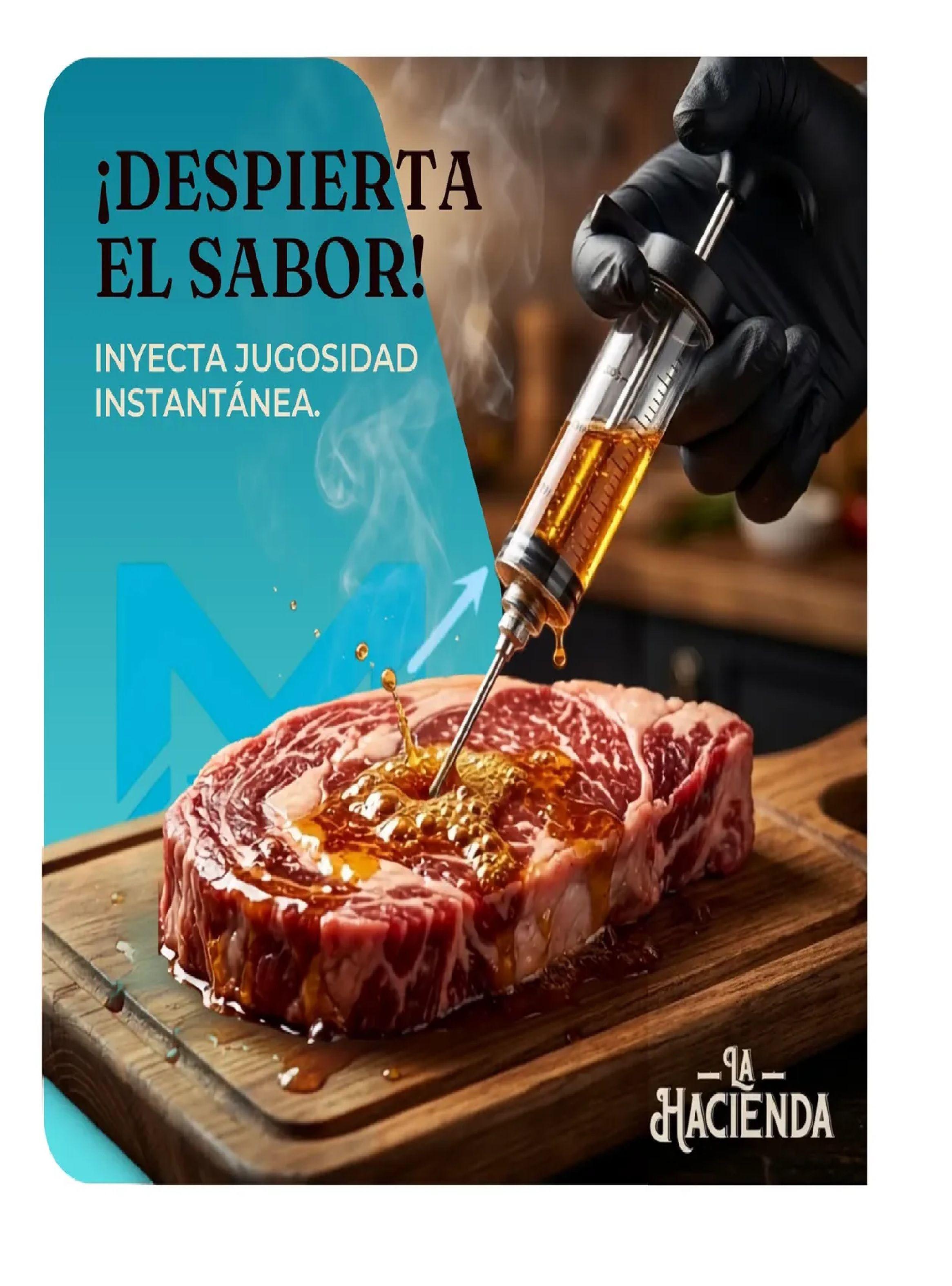 Jeringa De Cocina Inyector Sabores Carnes La Hacienda 30ml-1