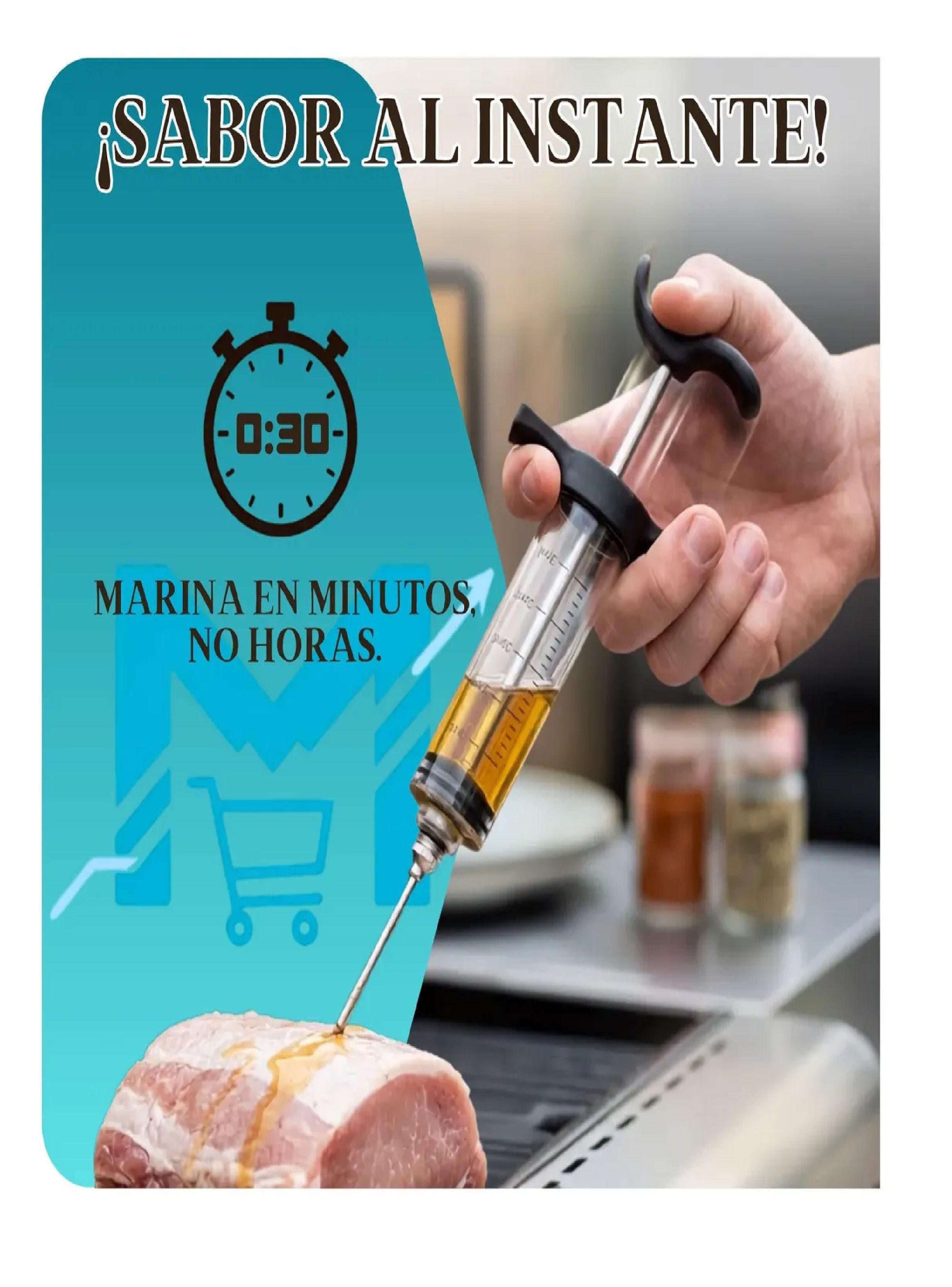 Jeringa De Cocina Inyector Sabores Carnes La Hacienda 30ml-2