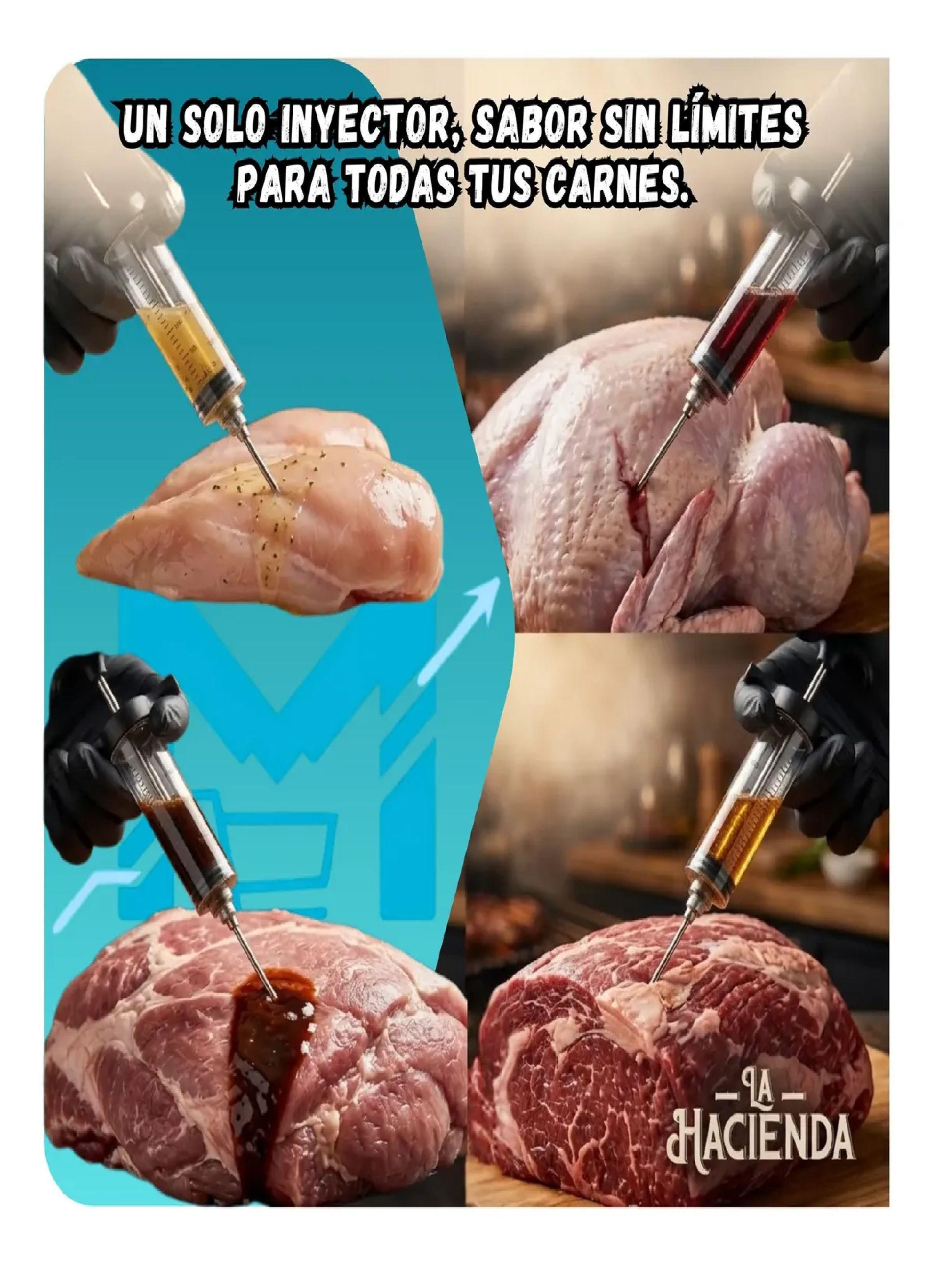 Jeringa De Cocina Inyector Sabores Carnes La Hacienda 30ml-7