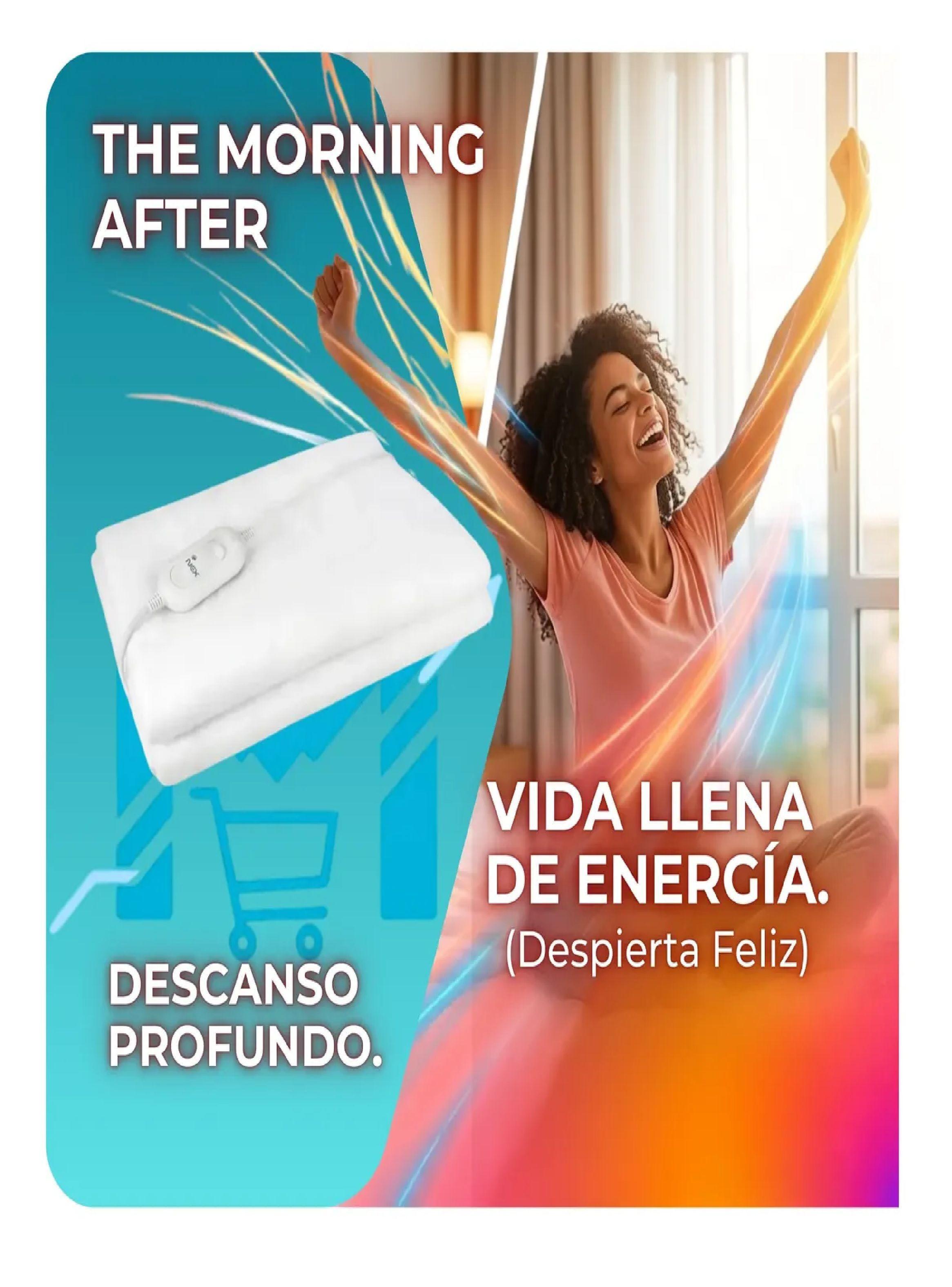 Pack X2 Calientacama 1 Plaza Nex 60w Cc1504 Blanco-3
