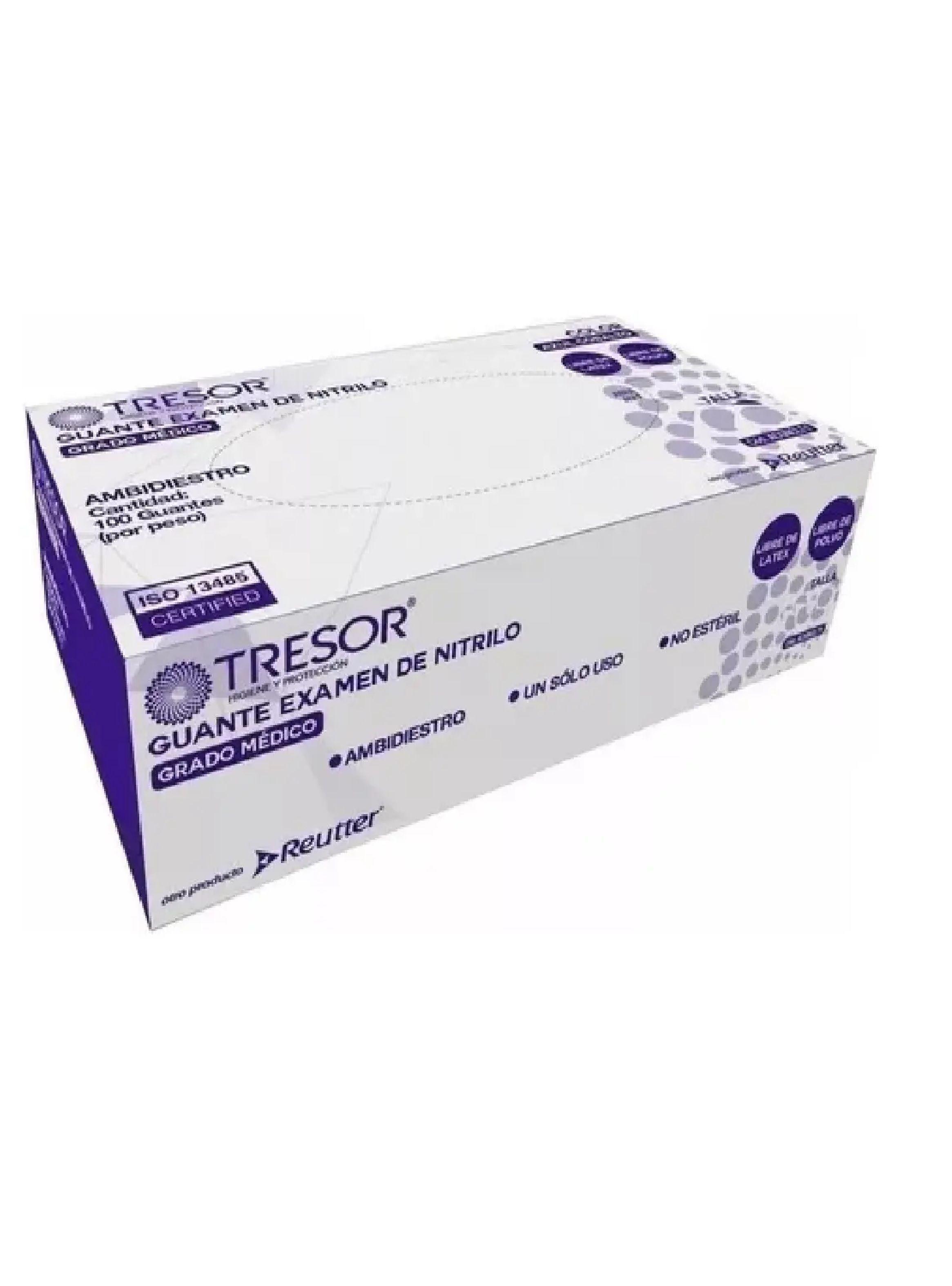 Guantes Nitrilo Cobalto Tresor Talla L Caja De 100 Unidades-2