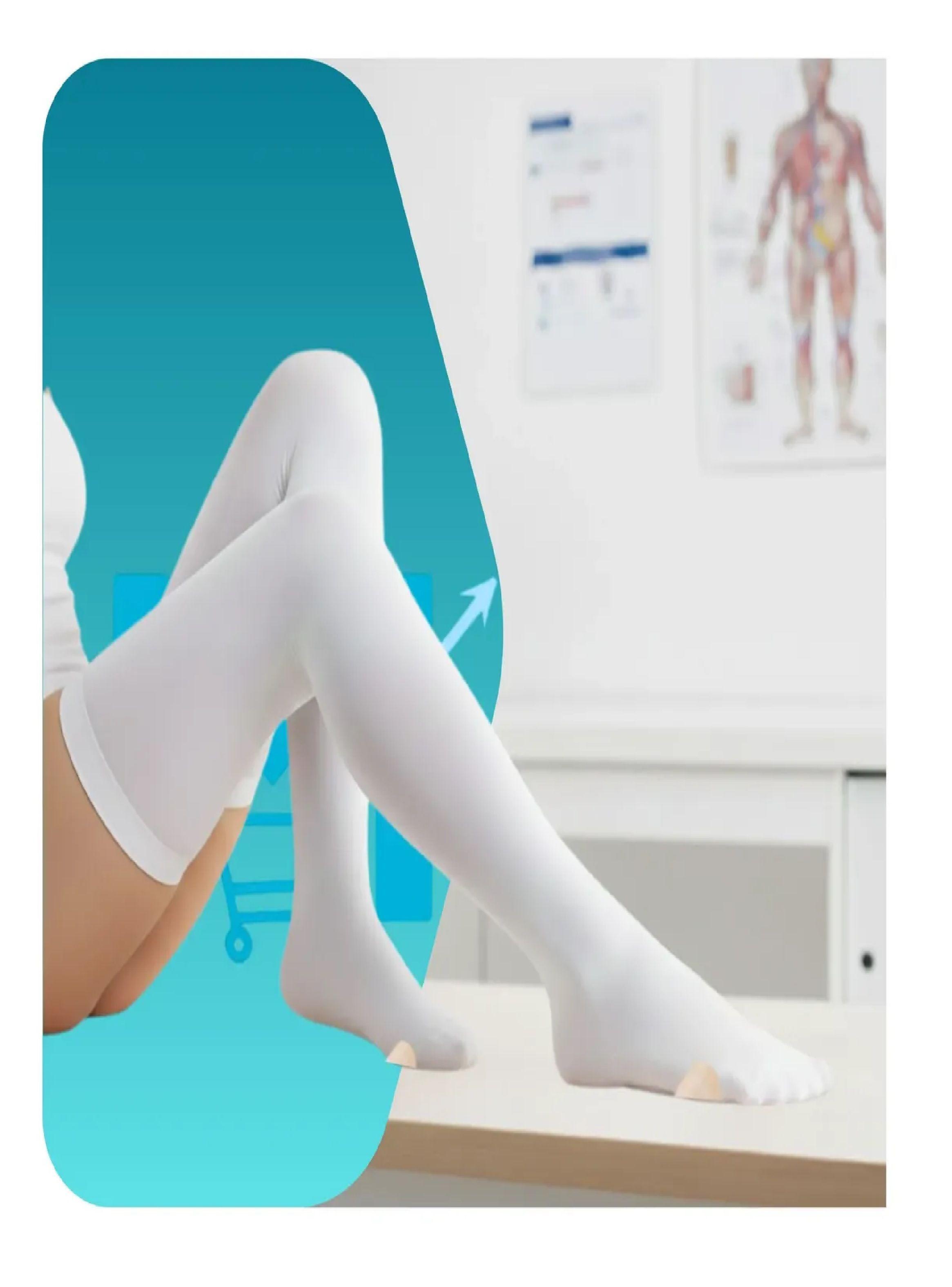 Pack X6 Pares Medias De Compresion Antiembolicas Cranberry-2