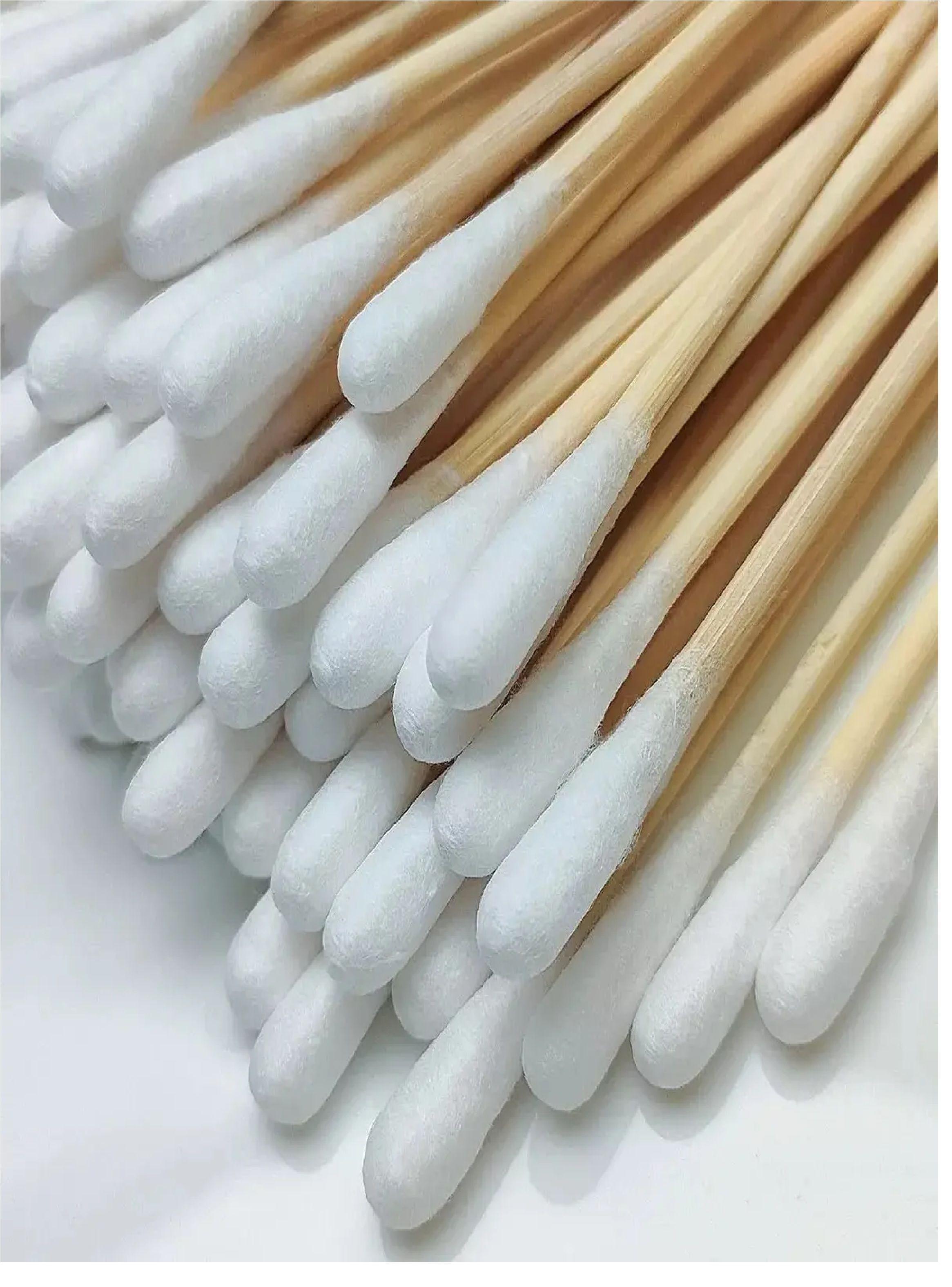 Hisopo De Madera 15cm Bastoncillos De Madera 100 Unidades-1