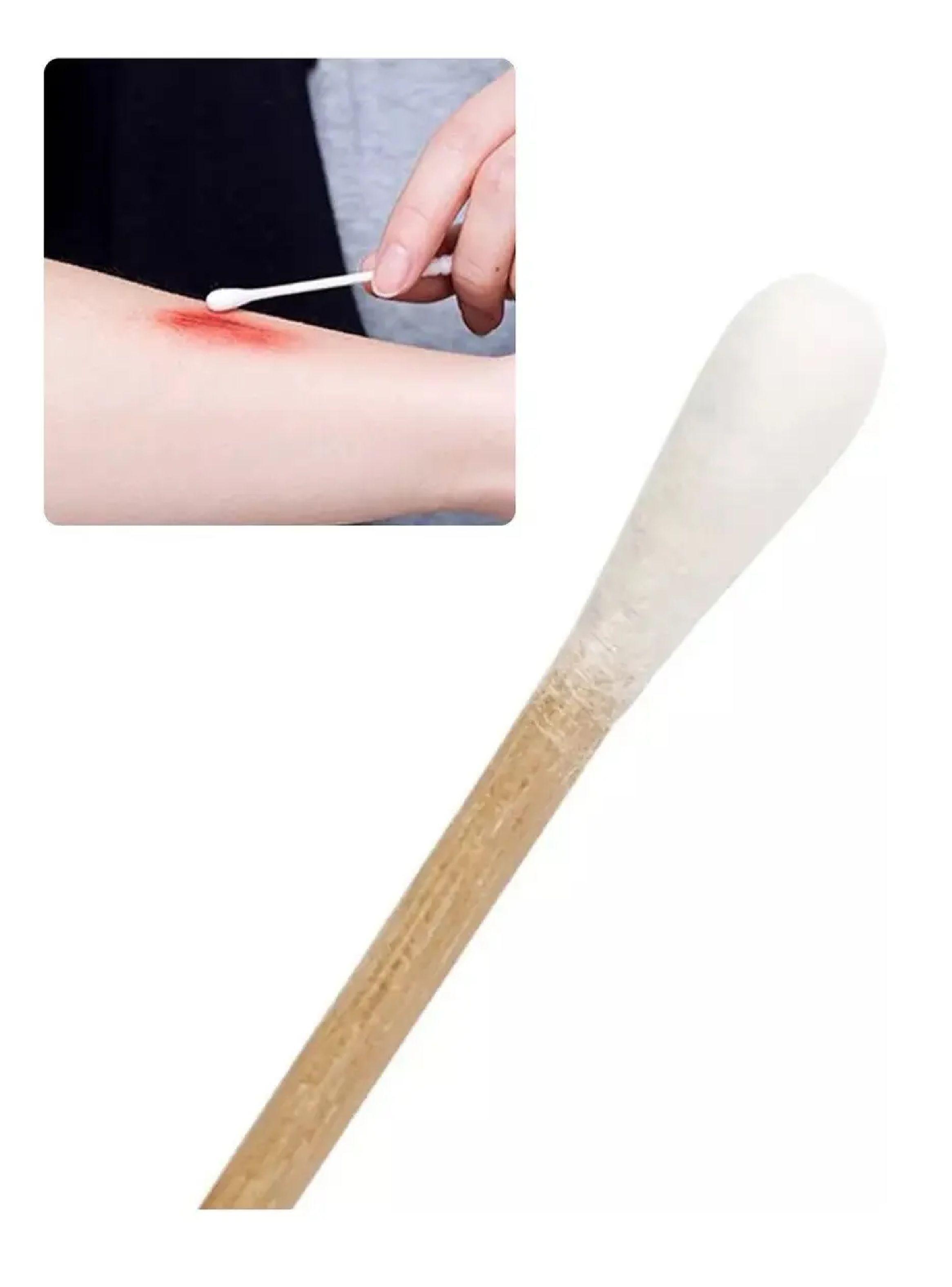 Hisopo De Madera 15cm Bastoncillos De Madera 100 Unidades-3