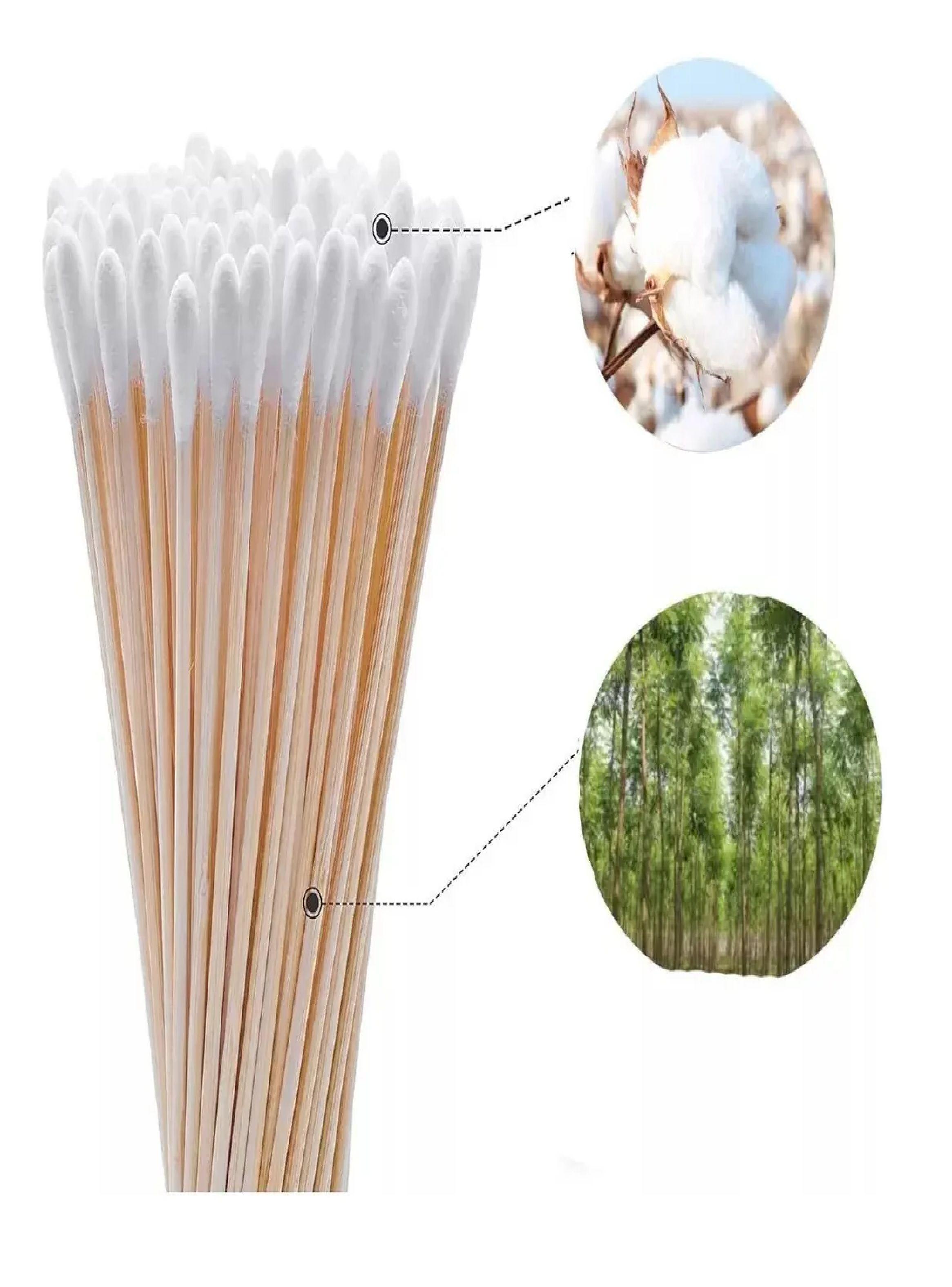 Hisopo De Madera 15cm Bastoncillos De Madera 100 Unidades-6