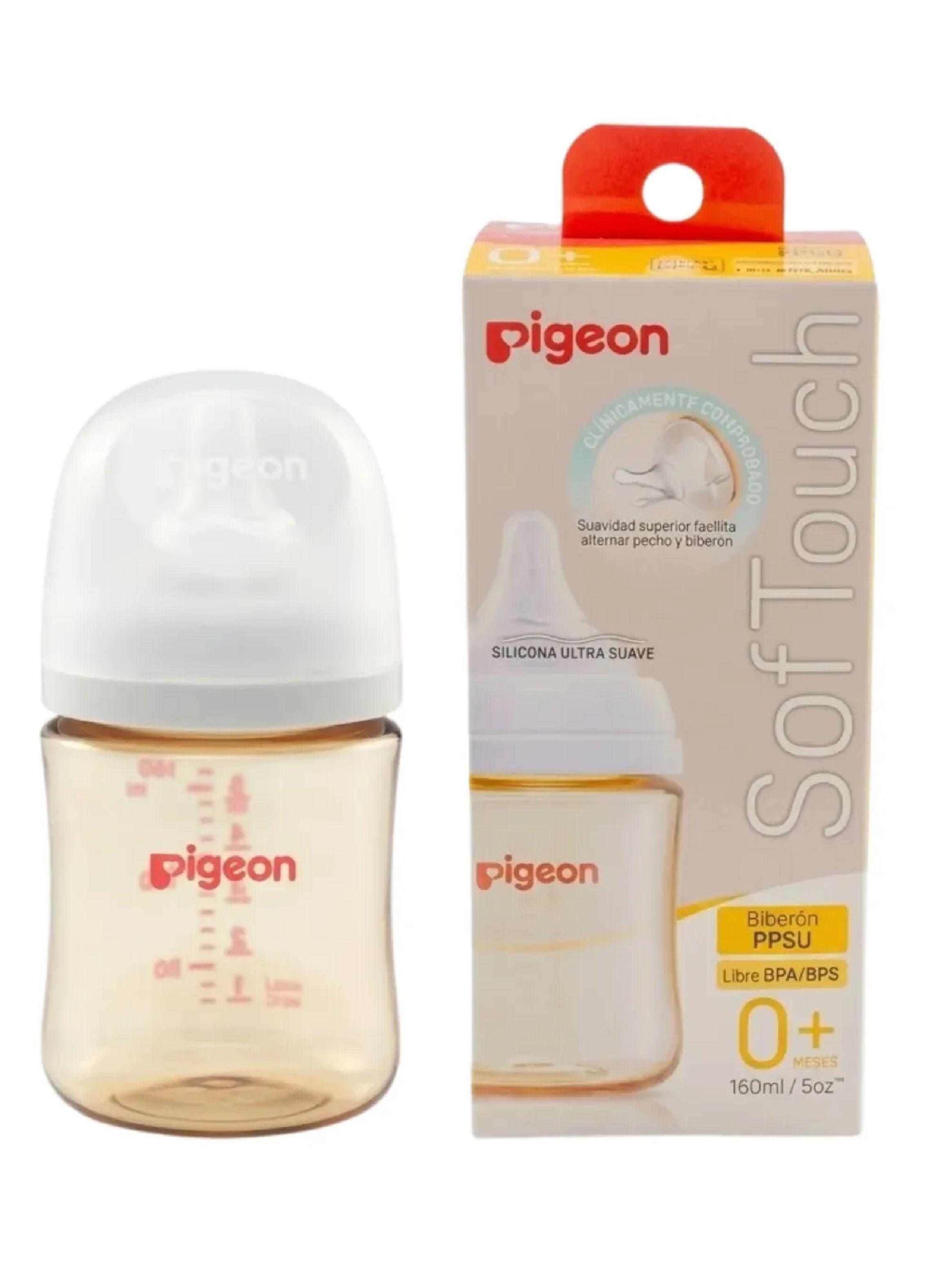 Biber n Softouch Pigeon Ppsu Mamadera Silicona Ultra Suave 160ml-0