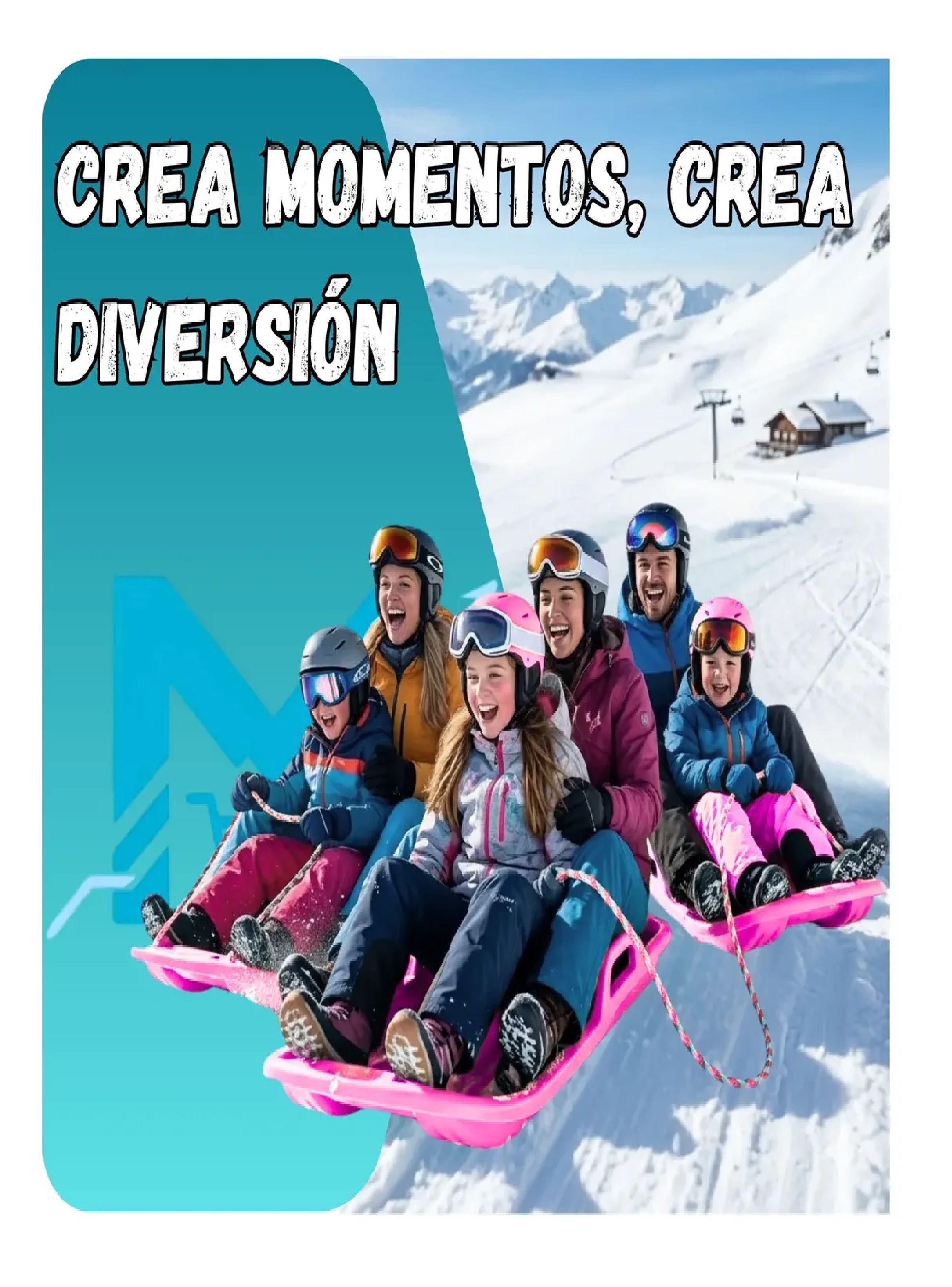 Trineo Para Nieve Reforzado Con Frenos Adultos Y Ni os Rosa-3