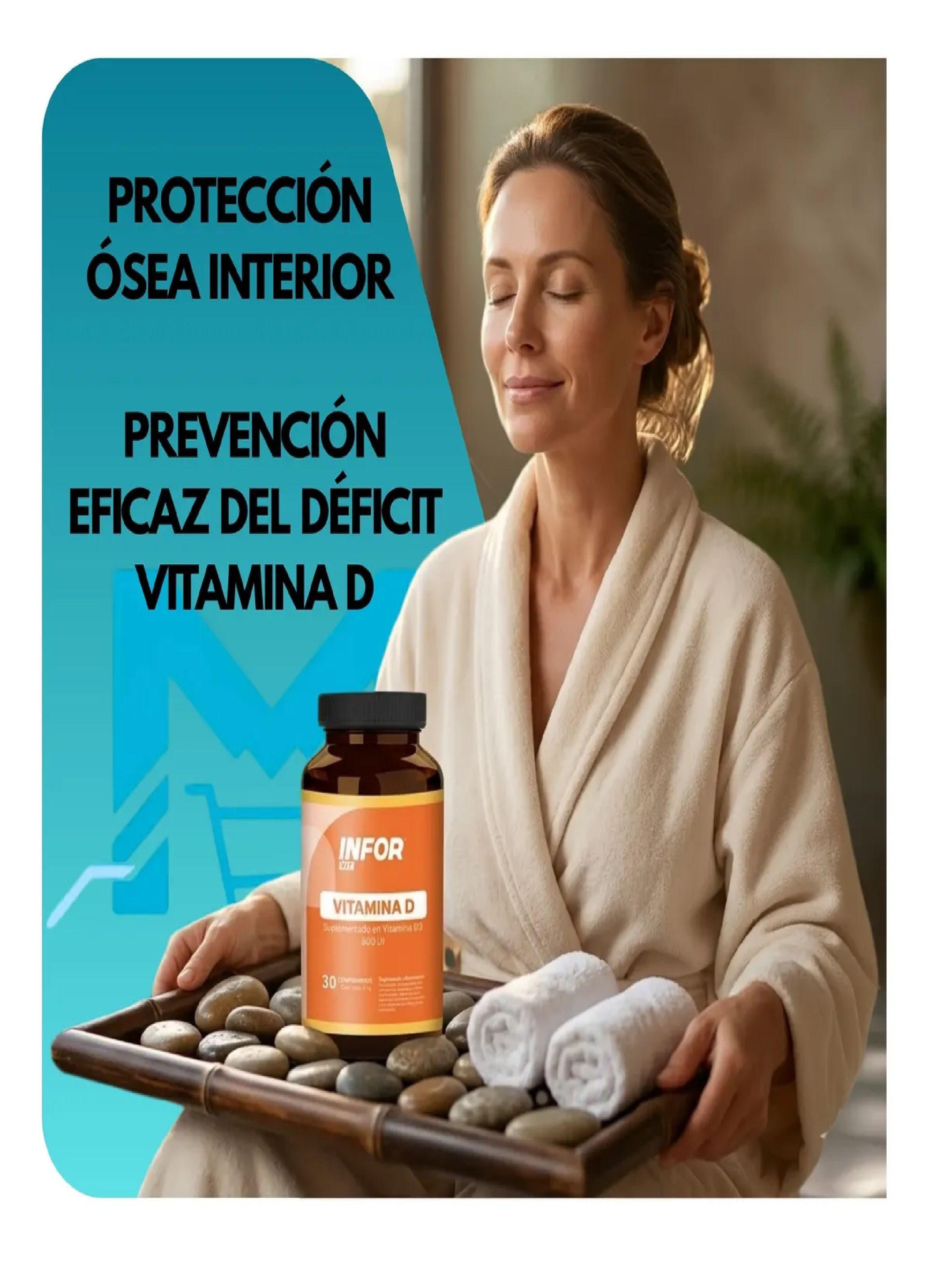 Vitamina D3 Inforvit 800 Ui 30 Comprimidos Defensas Y Huesos-4
