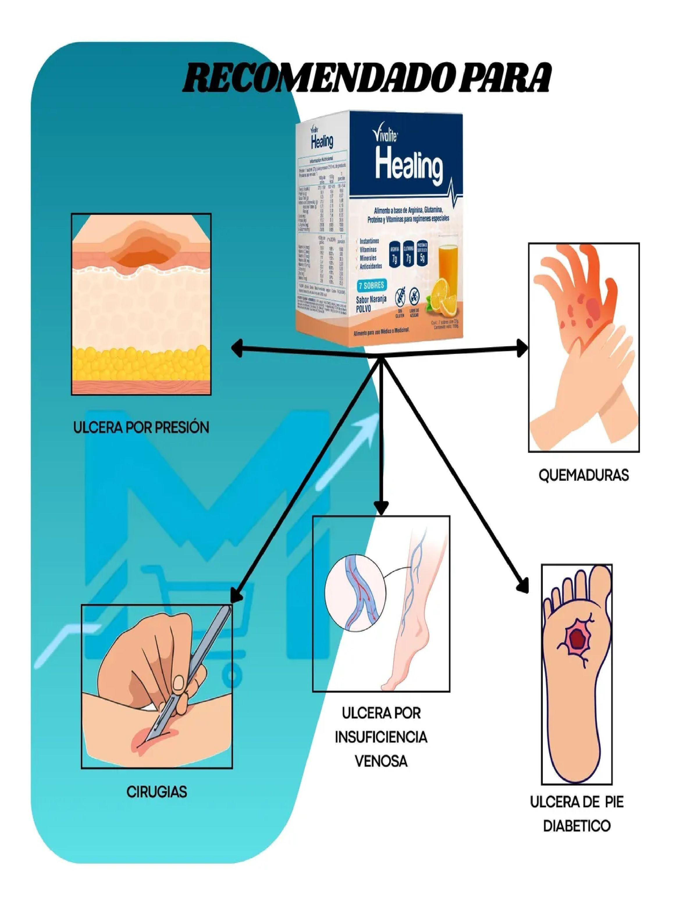 Vivalite Healing Suplemento Cicatrizacion X 3 Sobres-1