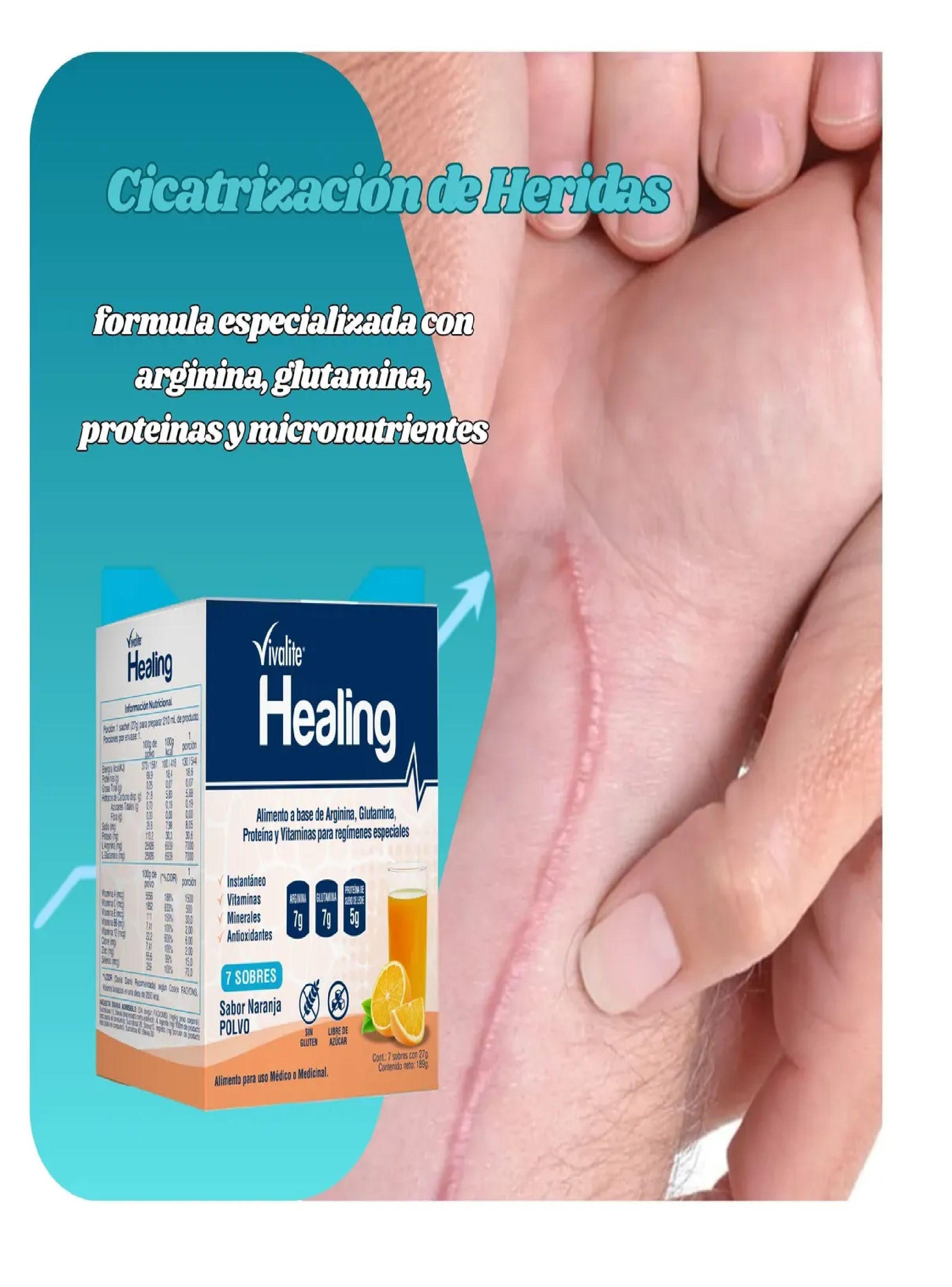 Vivalite Healing Suplemento Cicatrizacion X 3 Sobres-4