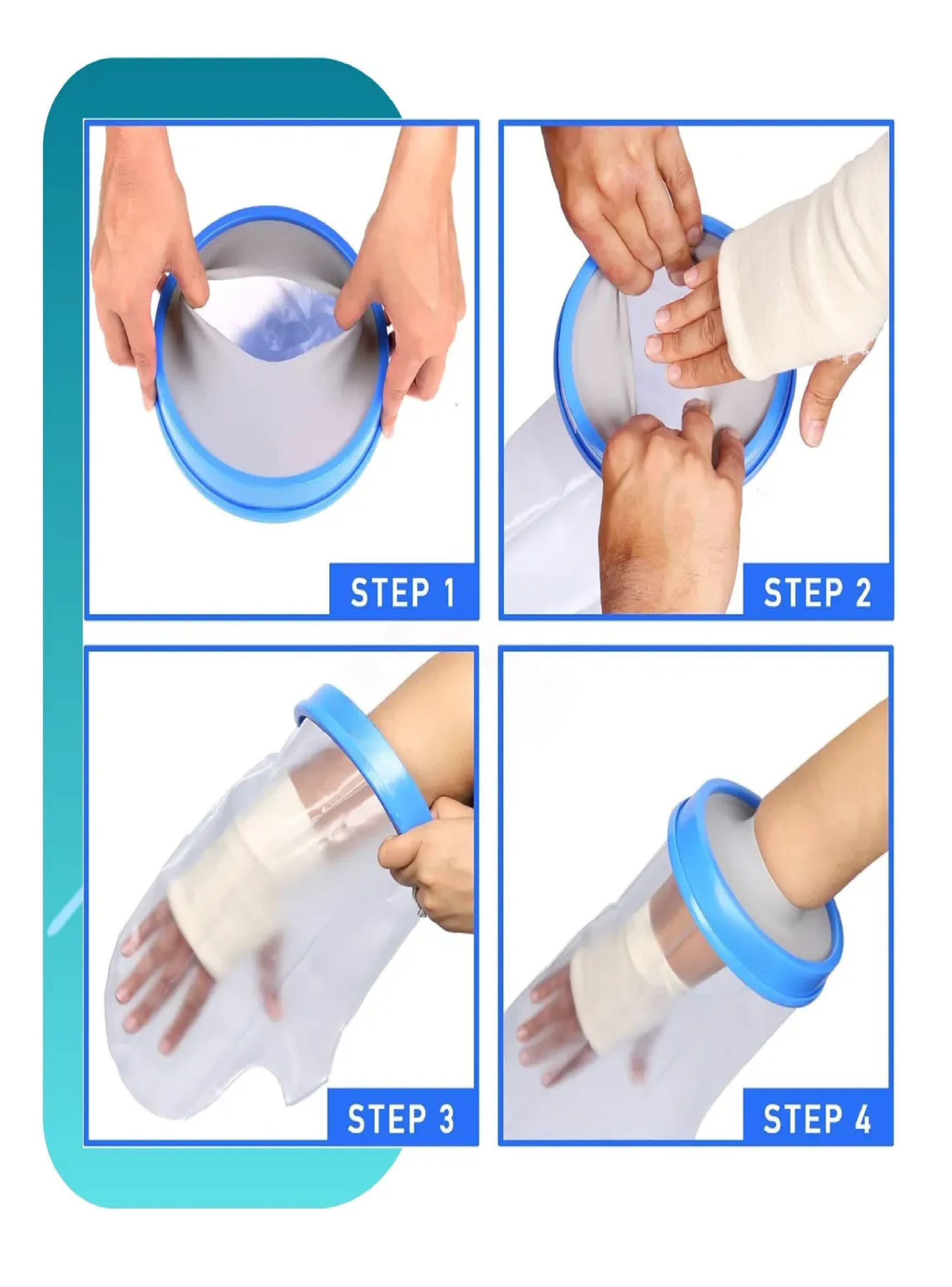 Protector Funda Yeso Y Vendas Impermeable Para Mano Adulto-5