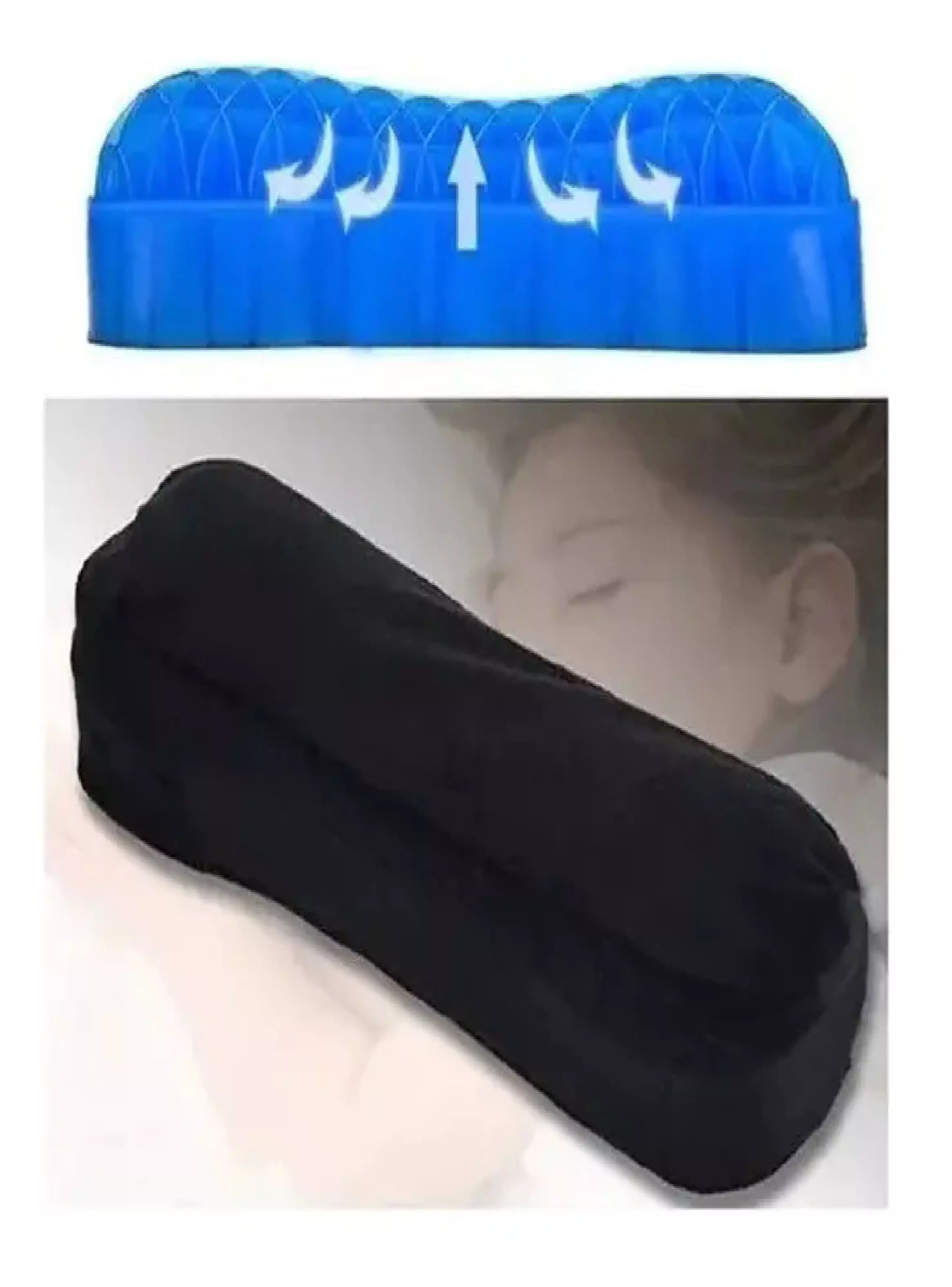 Cojin Gel Elastico Cuello Cervical Dolor Lumbar Ortopedico-5