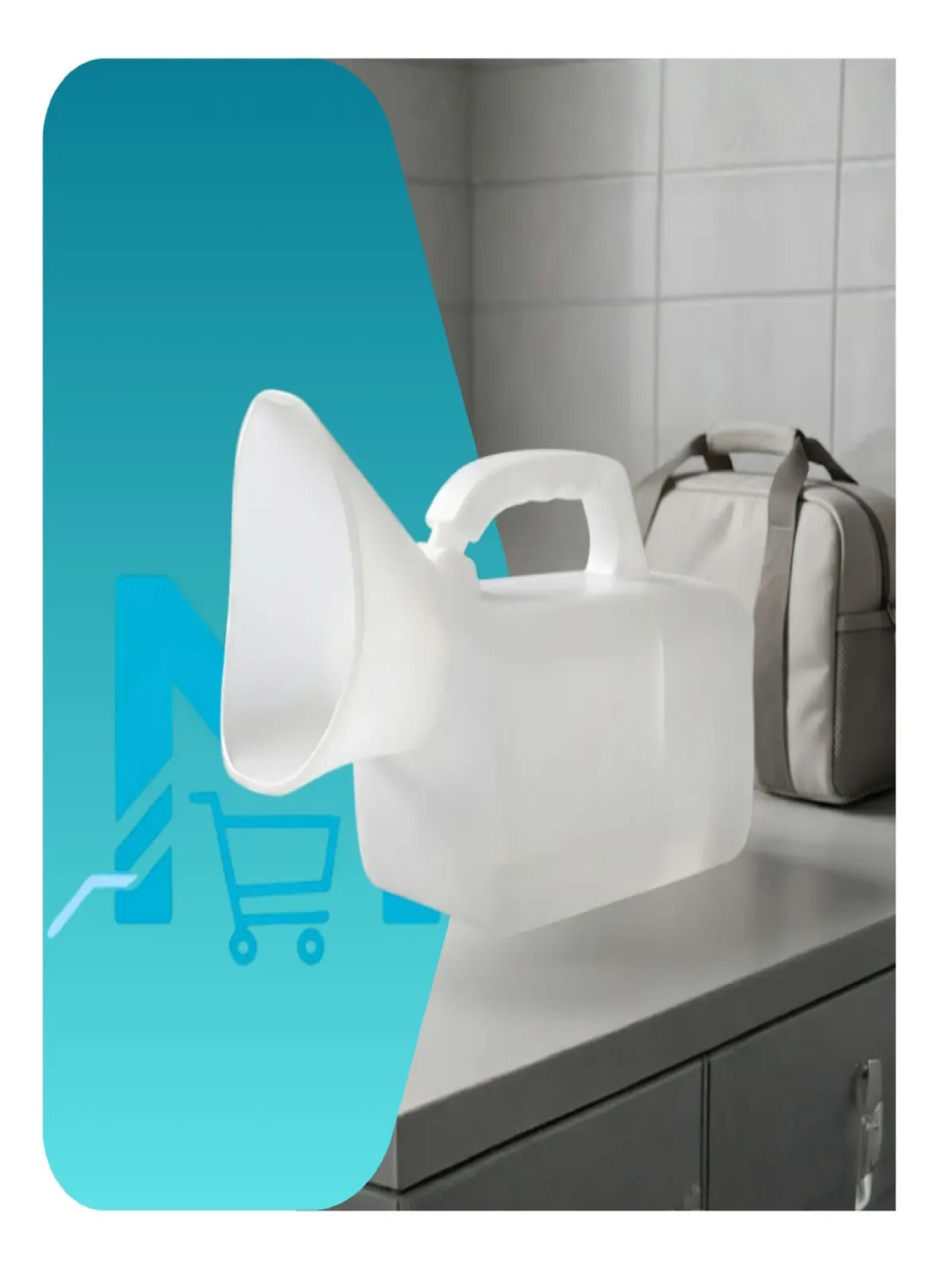 Urinario Pato Femenino Portatil 1 L Embocadura Ergonomica-4