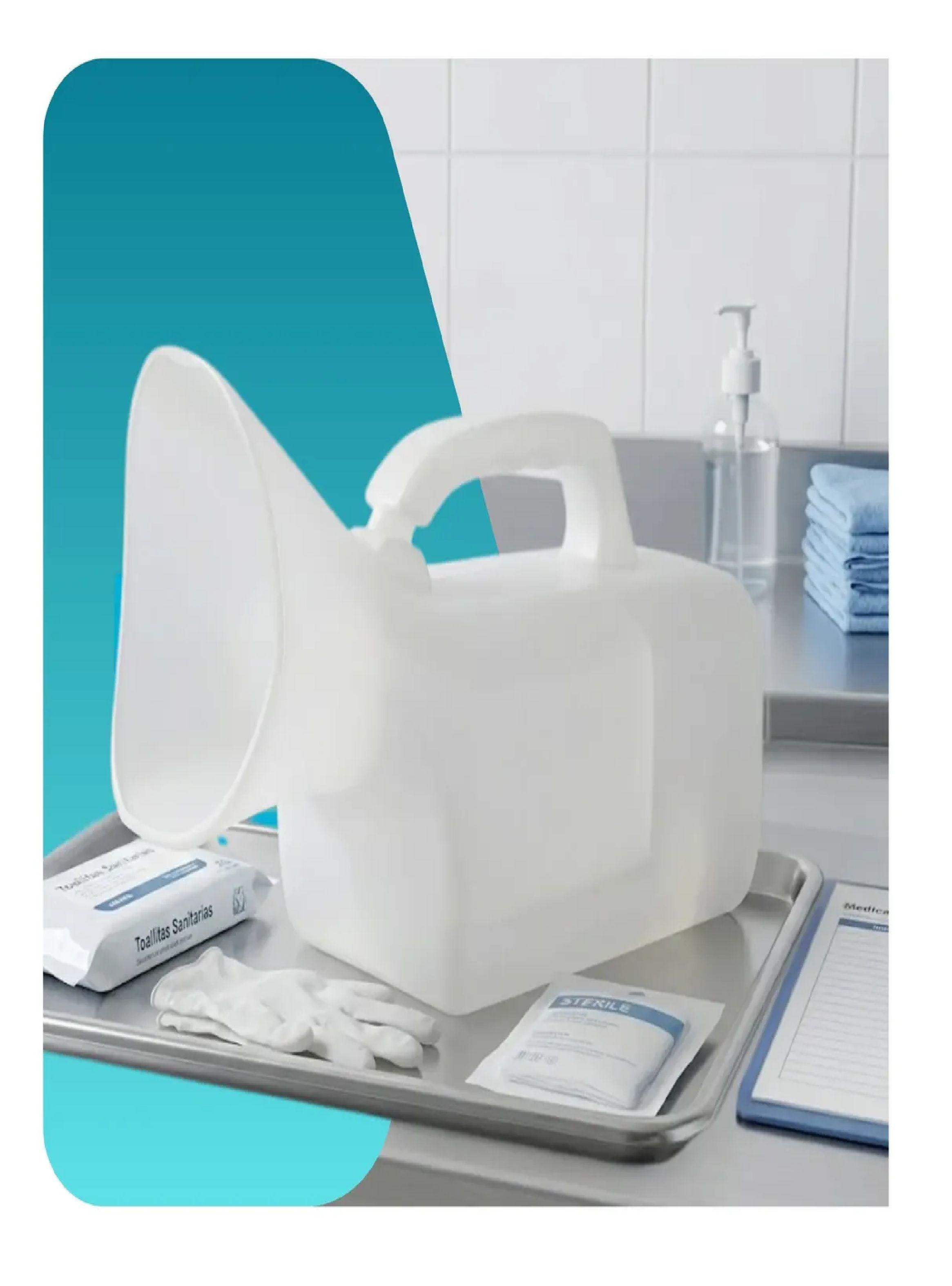 Urinario Pato Femenino Portatil 1 L Embocadura Ergonomica-5