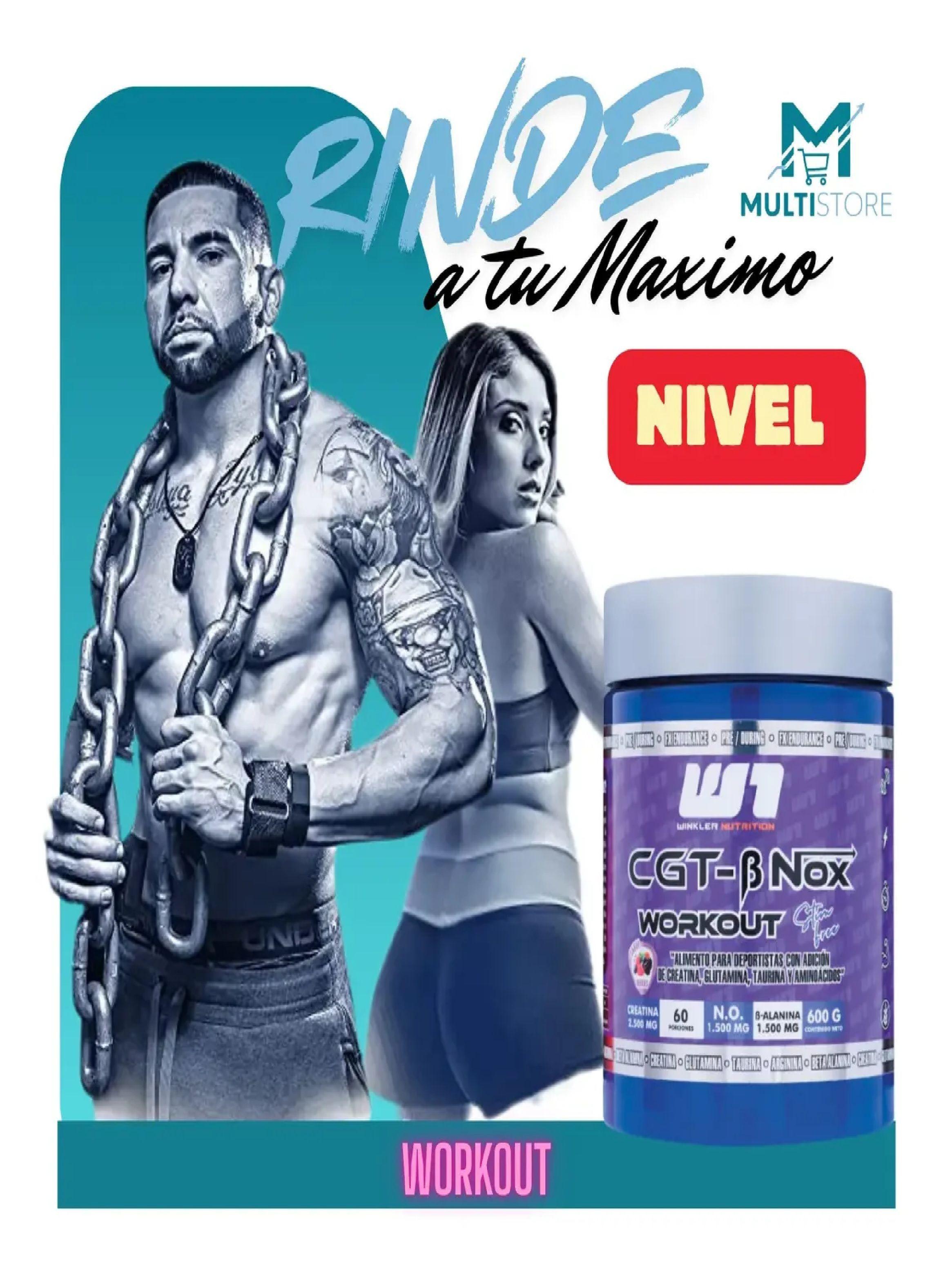 Pre Entreno Cgt Bnox 60 Servicios Creatina Beta Alanina Taur Frutos Rojos-3