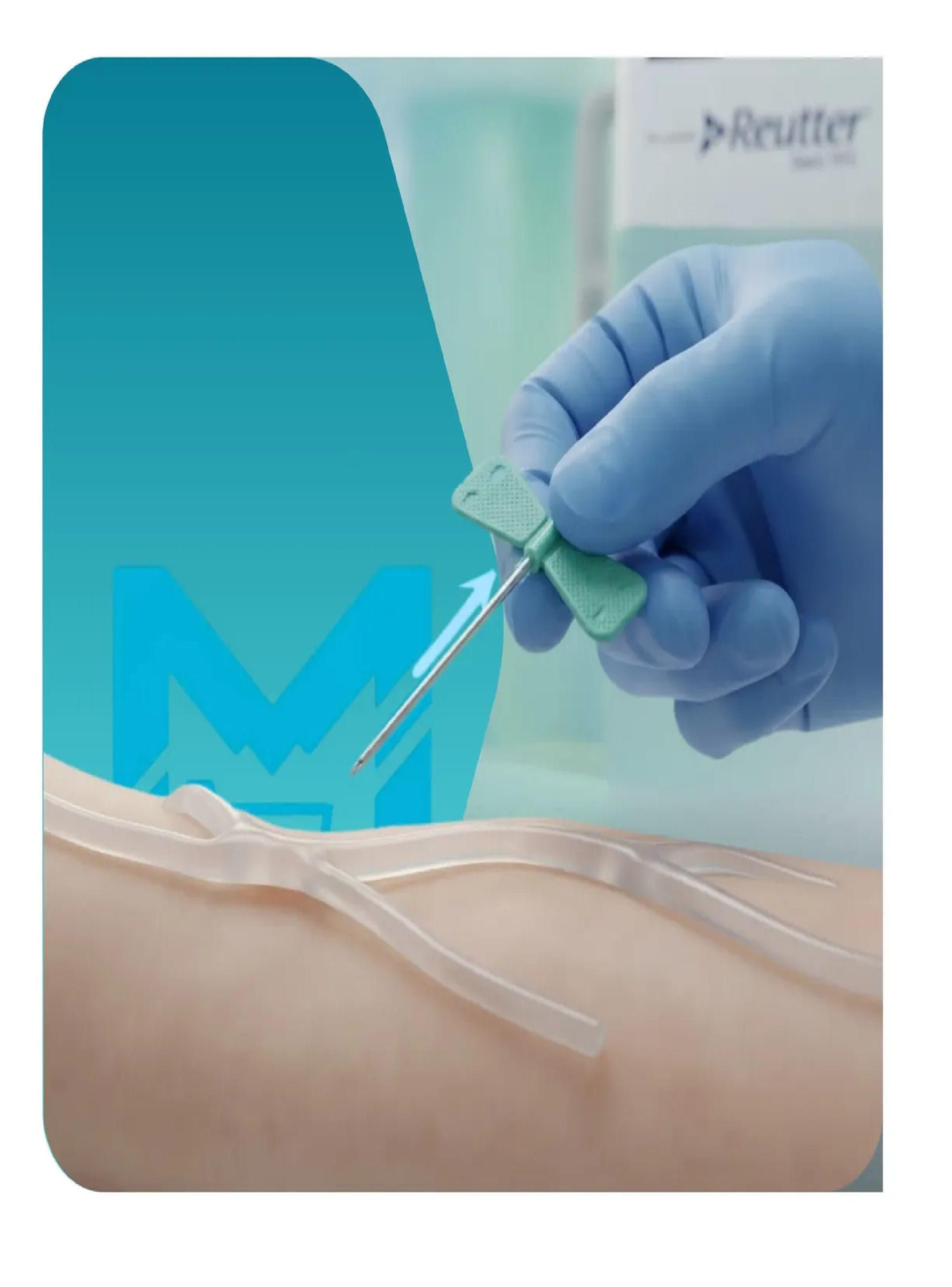 Aguja Mariposa 21g X Tres Cuartos Cranberry Scalp Vein Pack 500 Un-2
