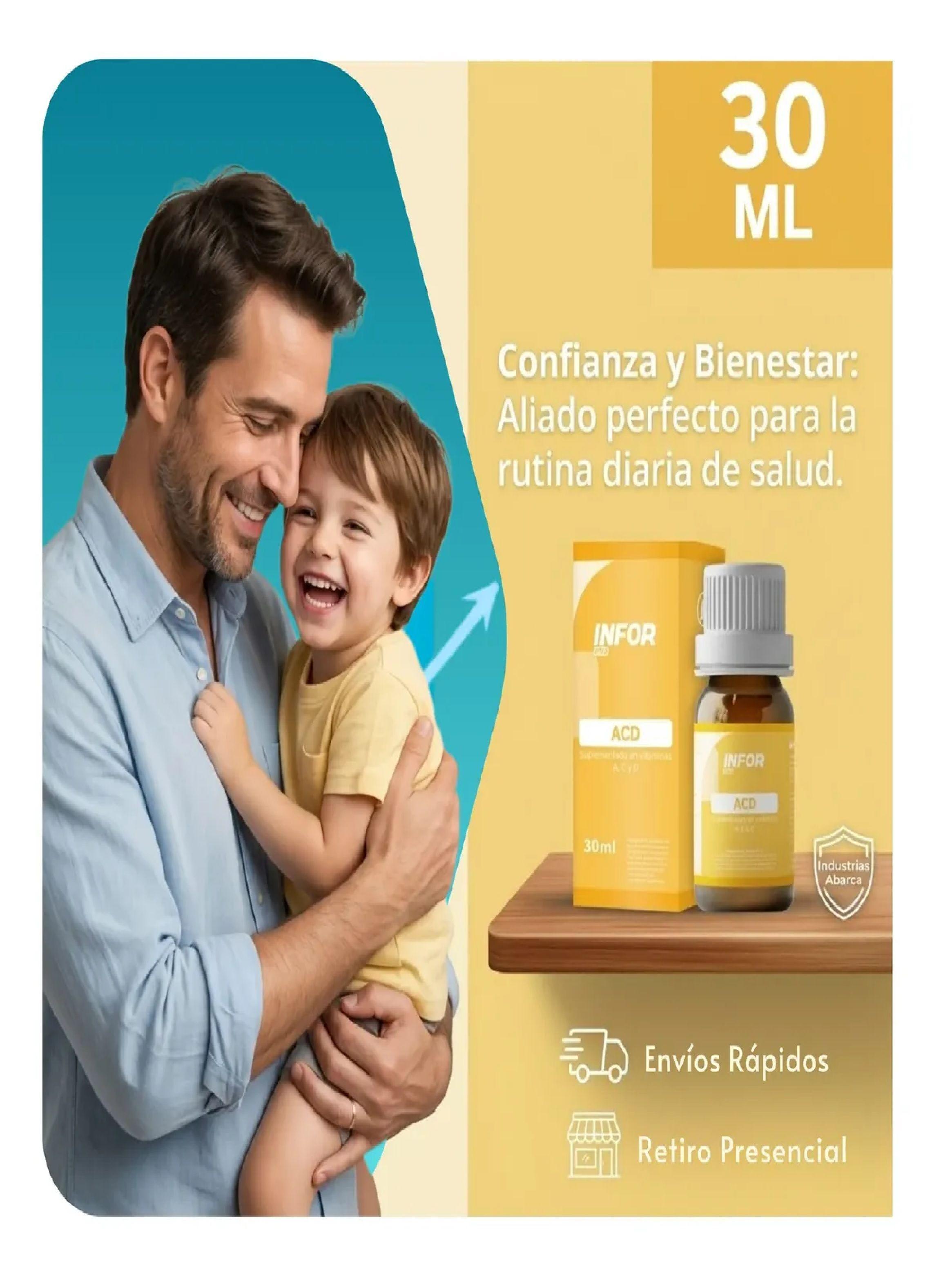 Infor Pro Vitaminas Acd Gotas 30ml Sabor Cereza Infortin Acd-1