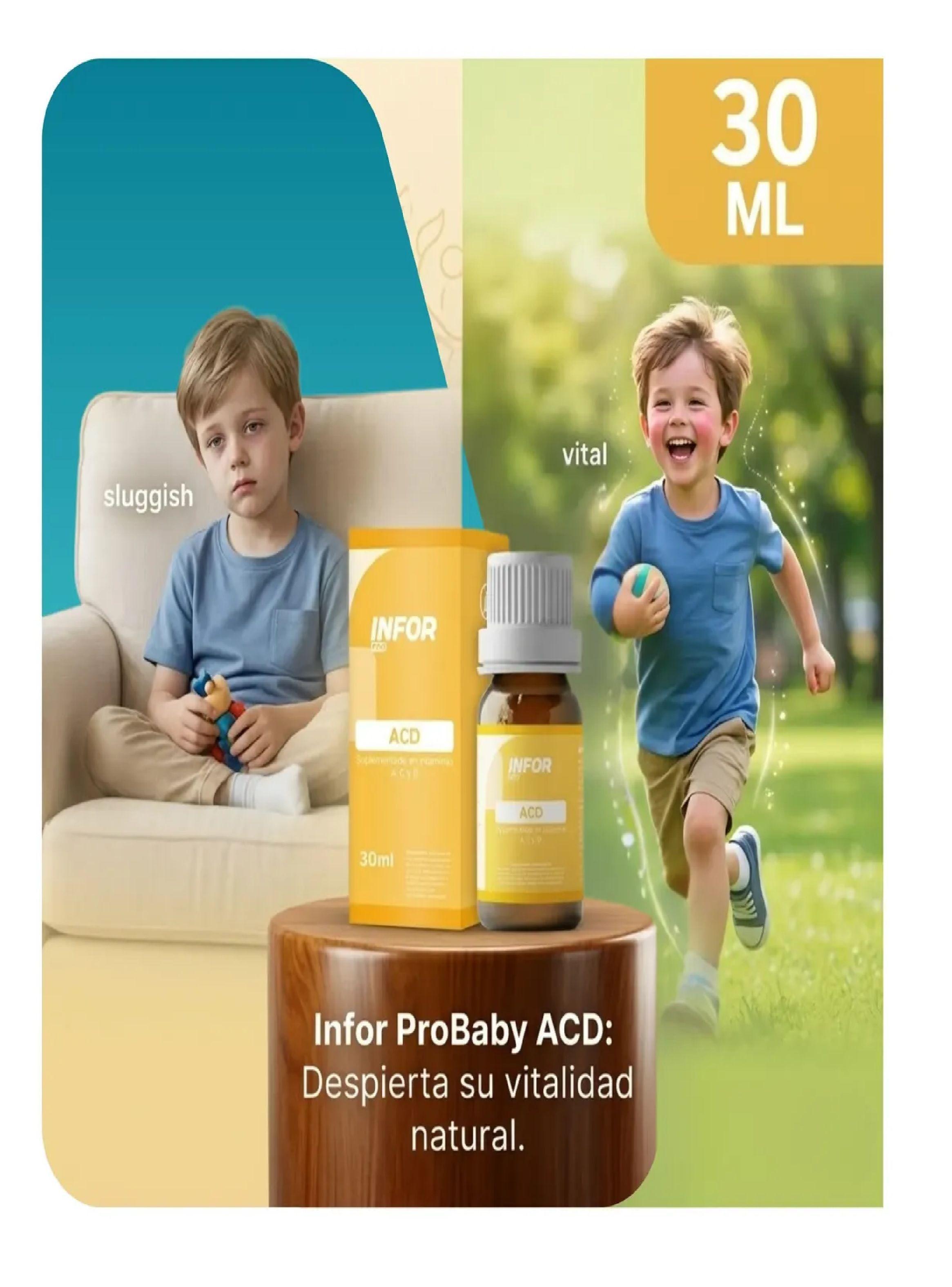 Infor Pro Vitaminas Acd Gotas 30ml Sabor Cereza Infortin Acd-7