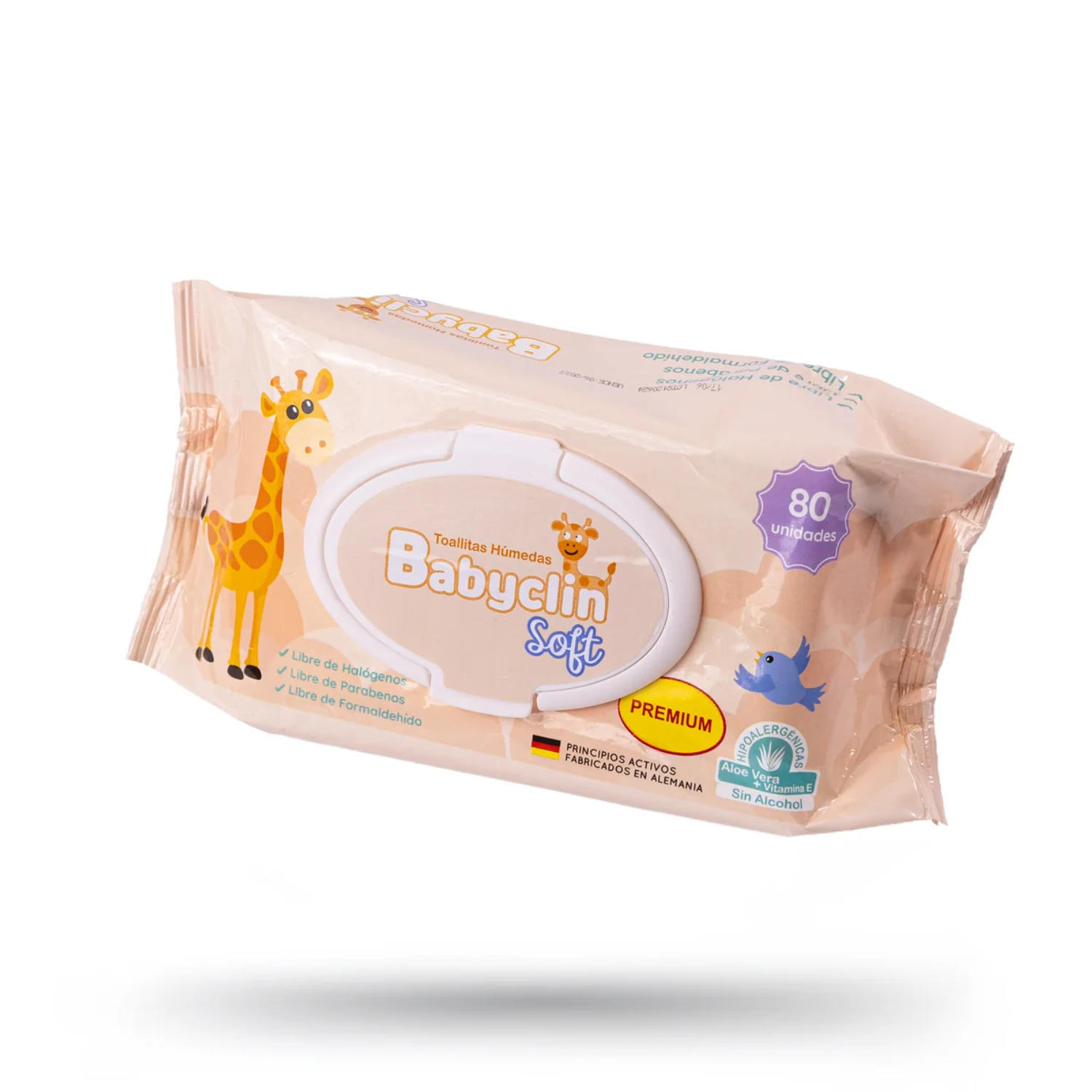 Toallas Humedas Babyclin Soft X80 Hipoalergenicas Aloe Vera-0