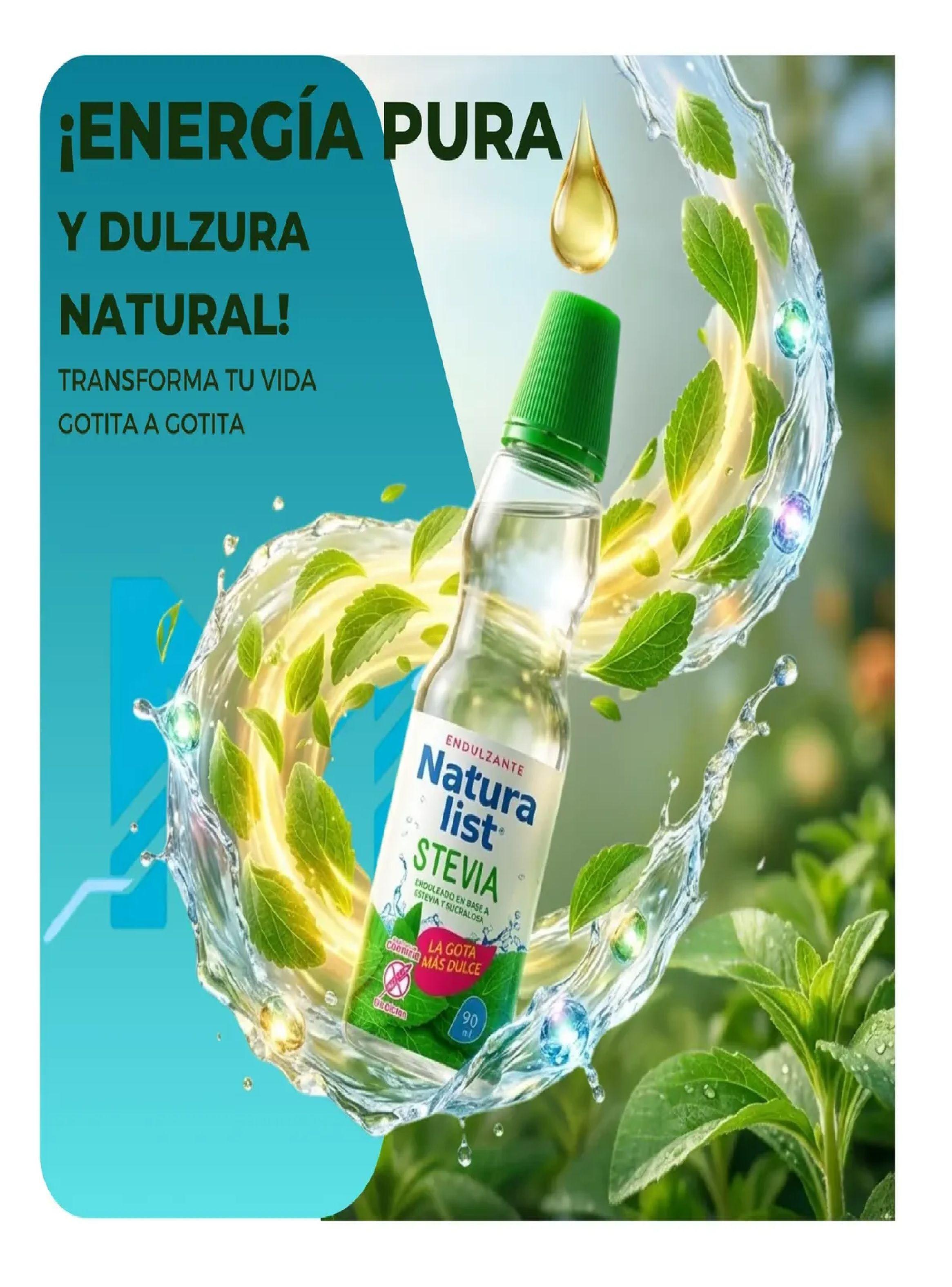 Endulzante Liquido Naturalist Stevia Sucralosa Gotas 90ml-1