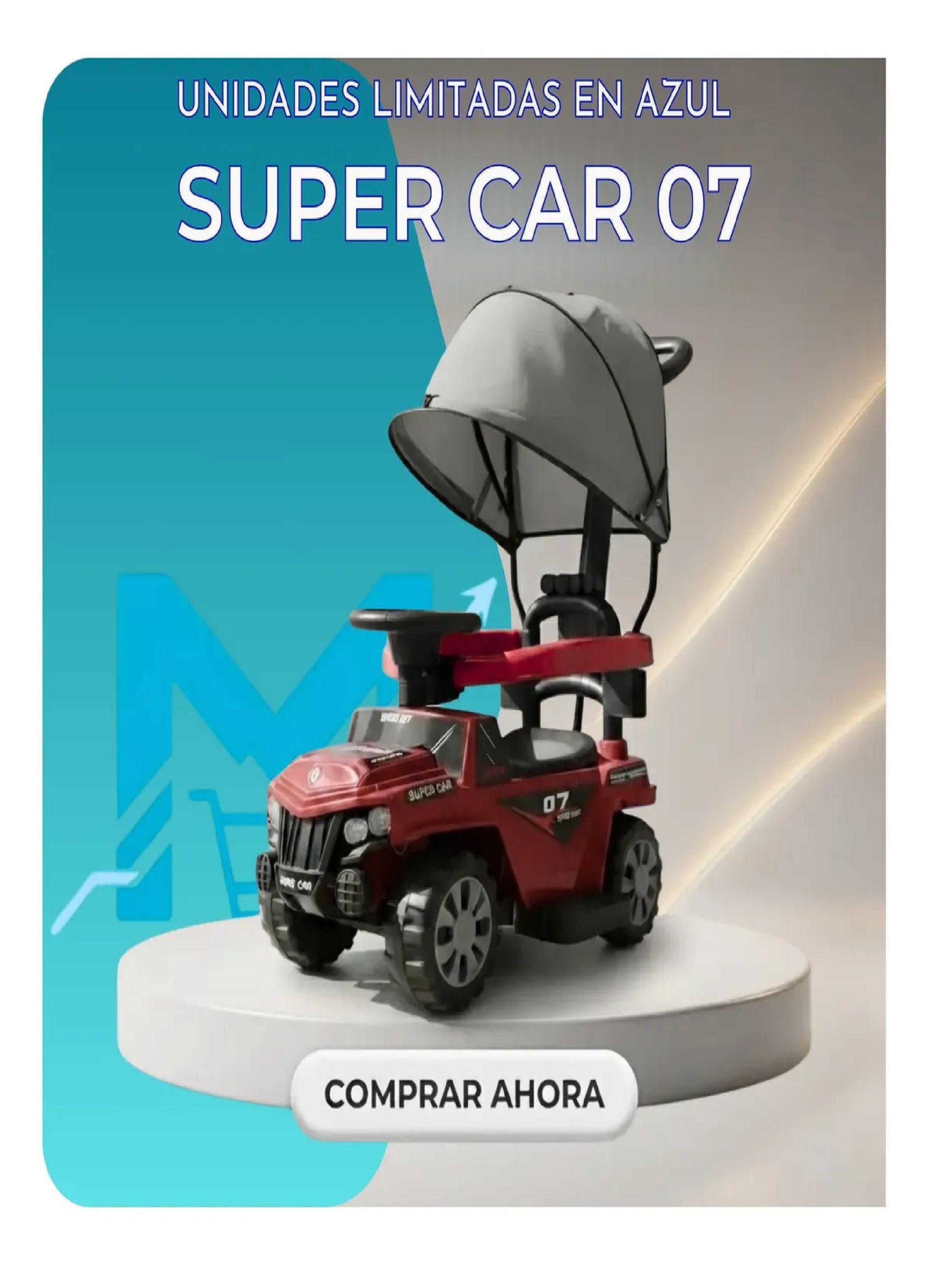 Carrito Montable Correpasillos Con Sombrilla Luces Y Sonido-2
