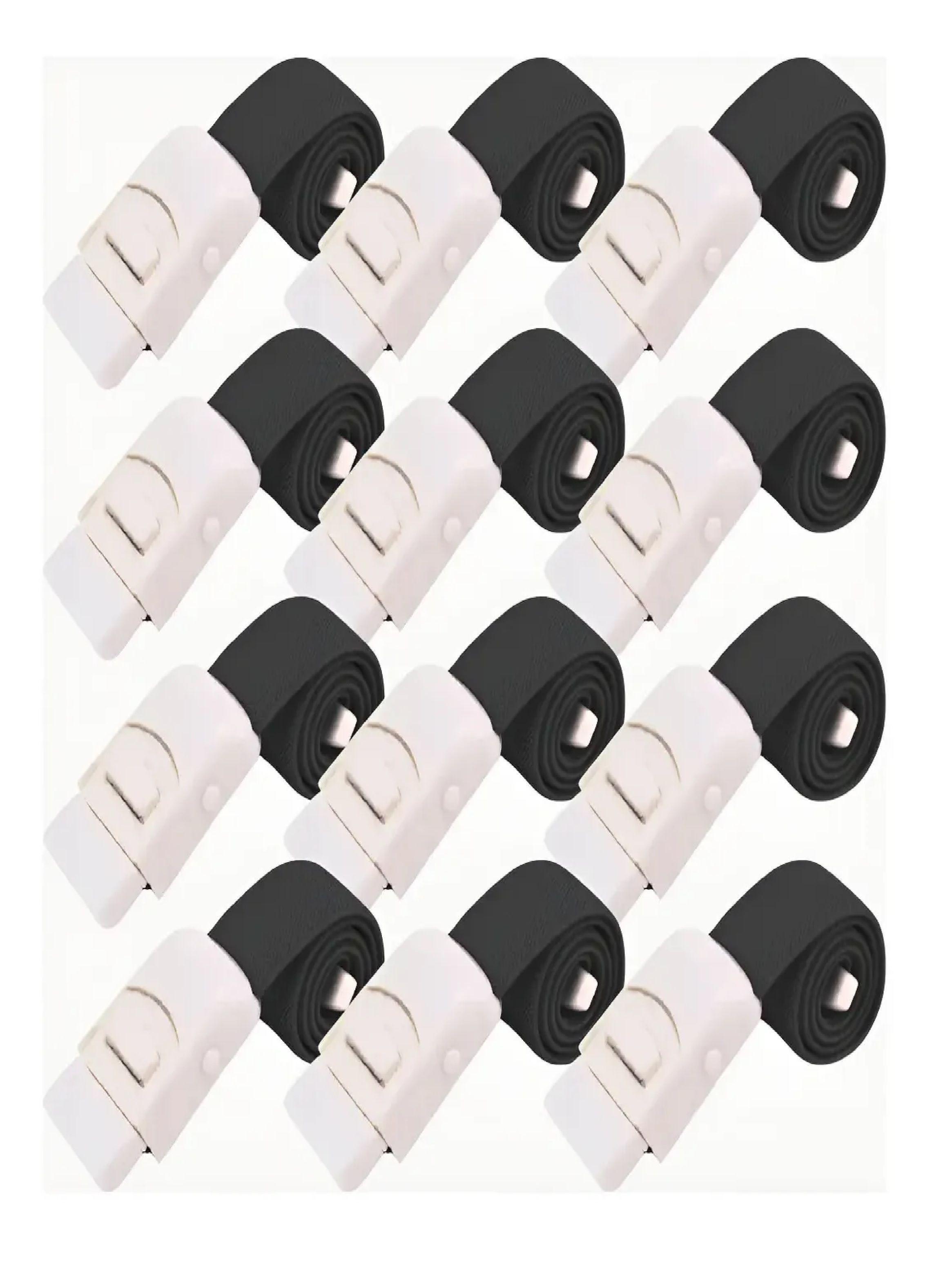 Torniquete Ligadura Elastico Hebilla Medicas Negro 12 Unids-0
