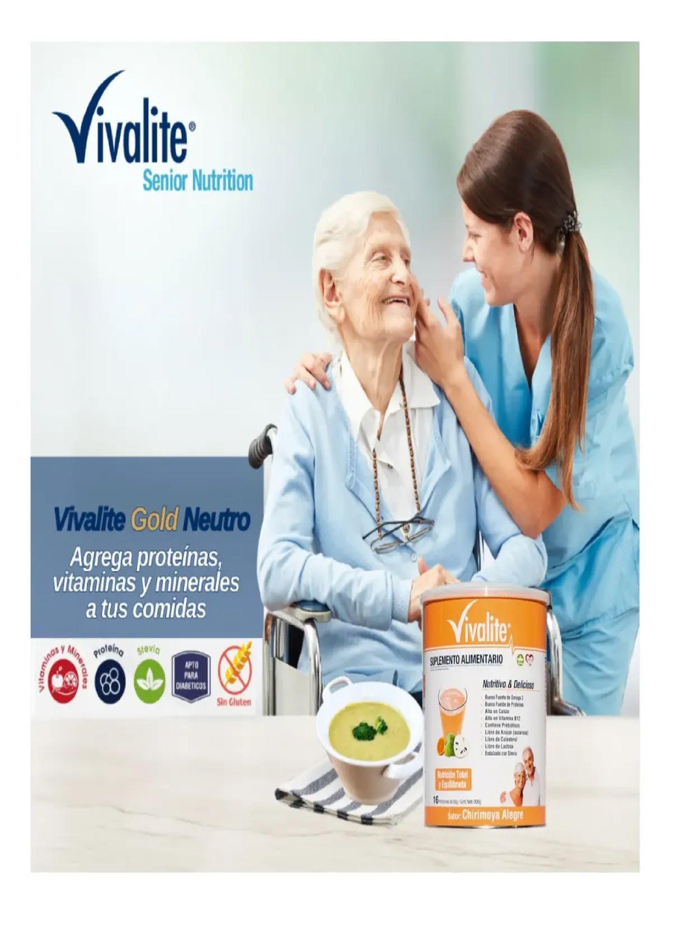 Suplemento Alimentario Vivalite Gold 900g Chirimoya Alegre-3