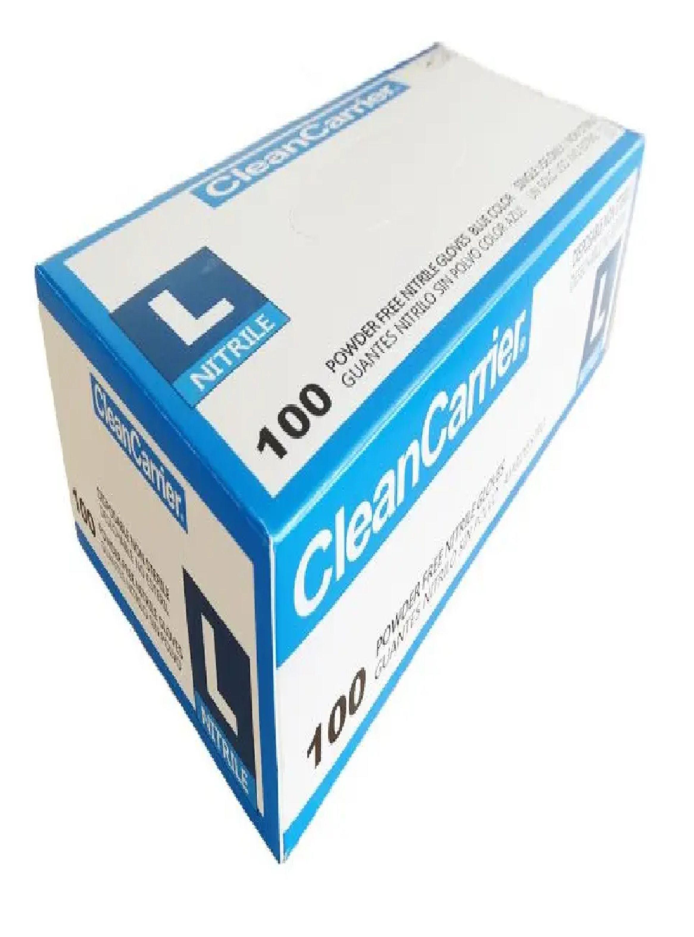 Guantes Nitrilo Azul Talla L Cleancarrier Caja X 100 Uni-2