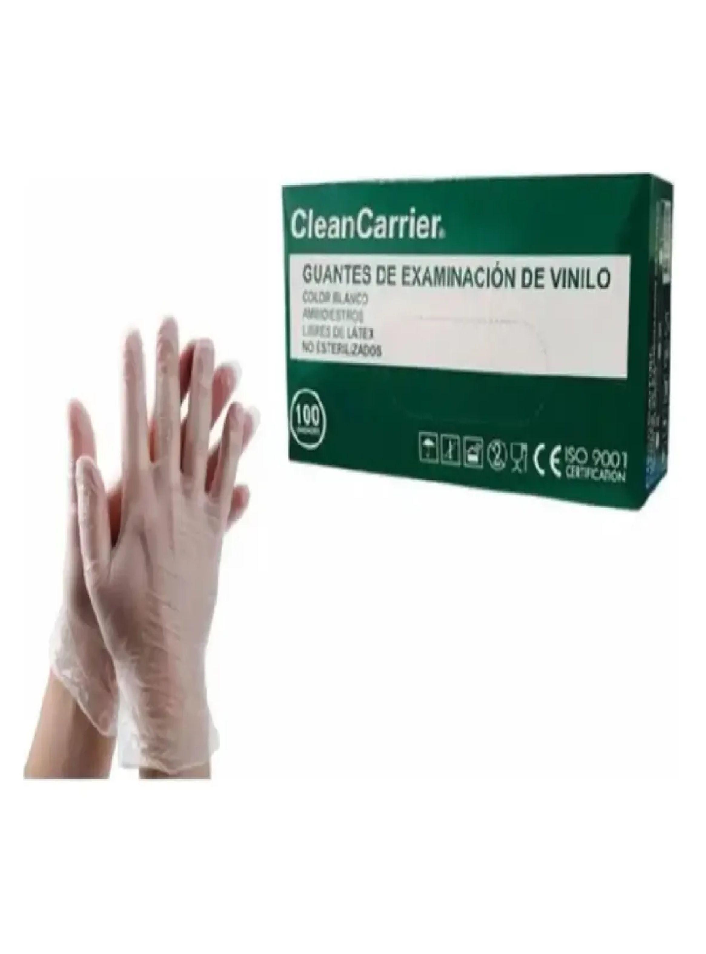 Guantes Vinilo Talla L Transparente Cleancarrier Pack X 500-3