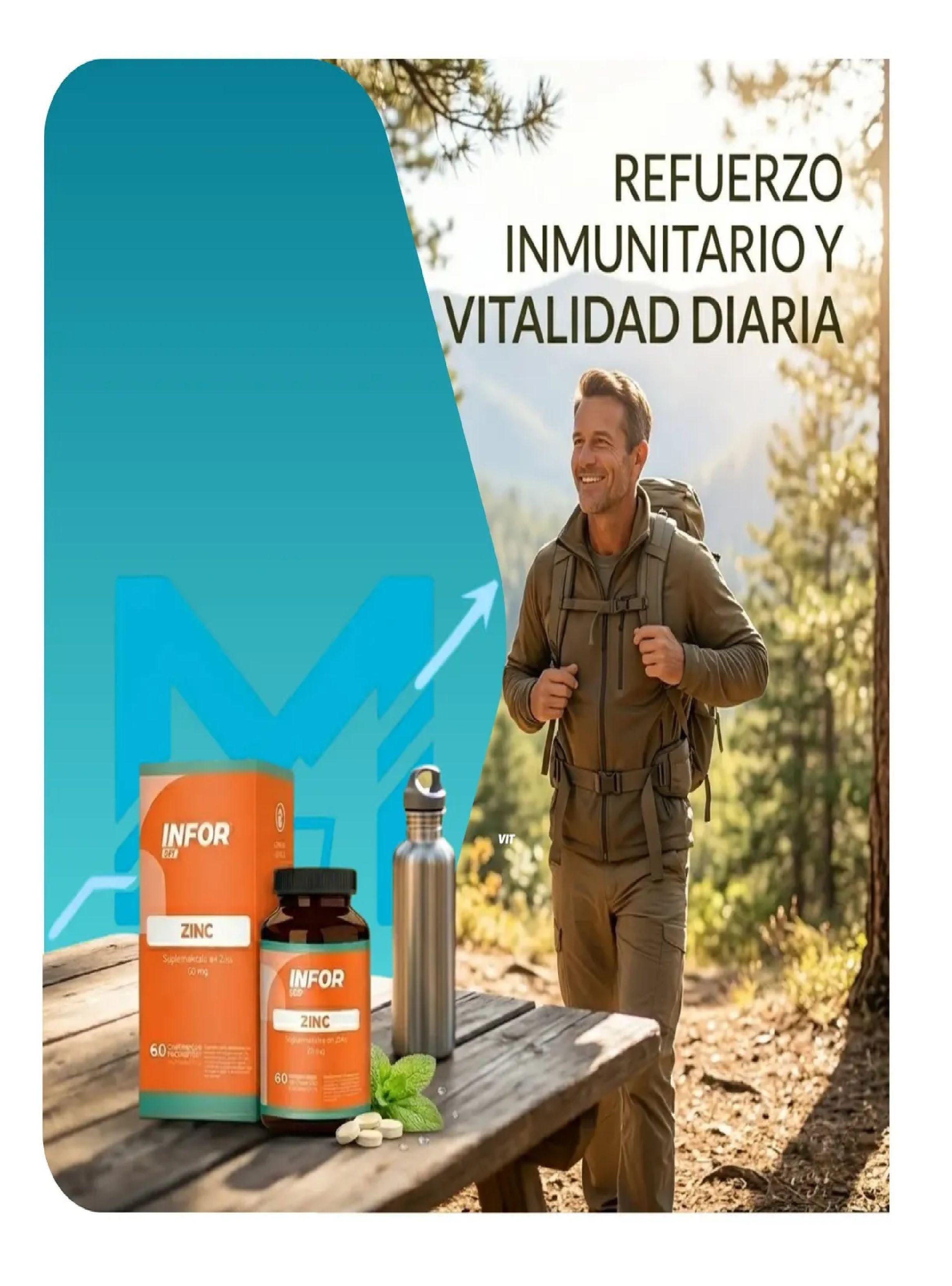 Infor Vit Zinc 60 Comp Refuerzo Inmune Piel U as Y Cabello-5