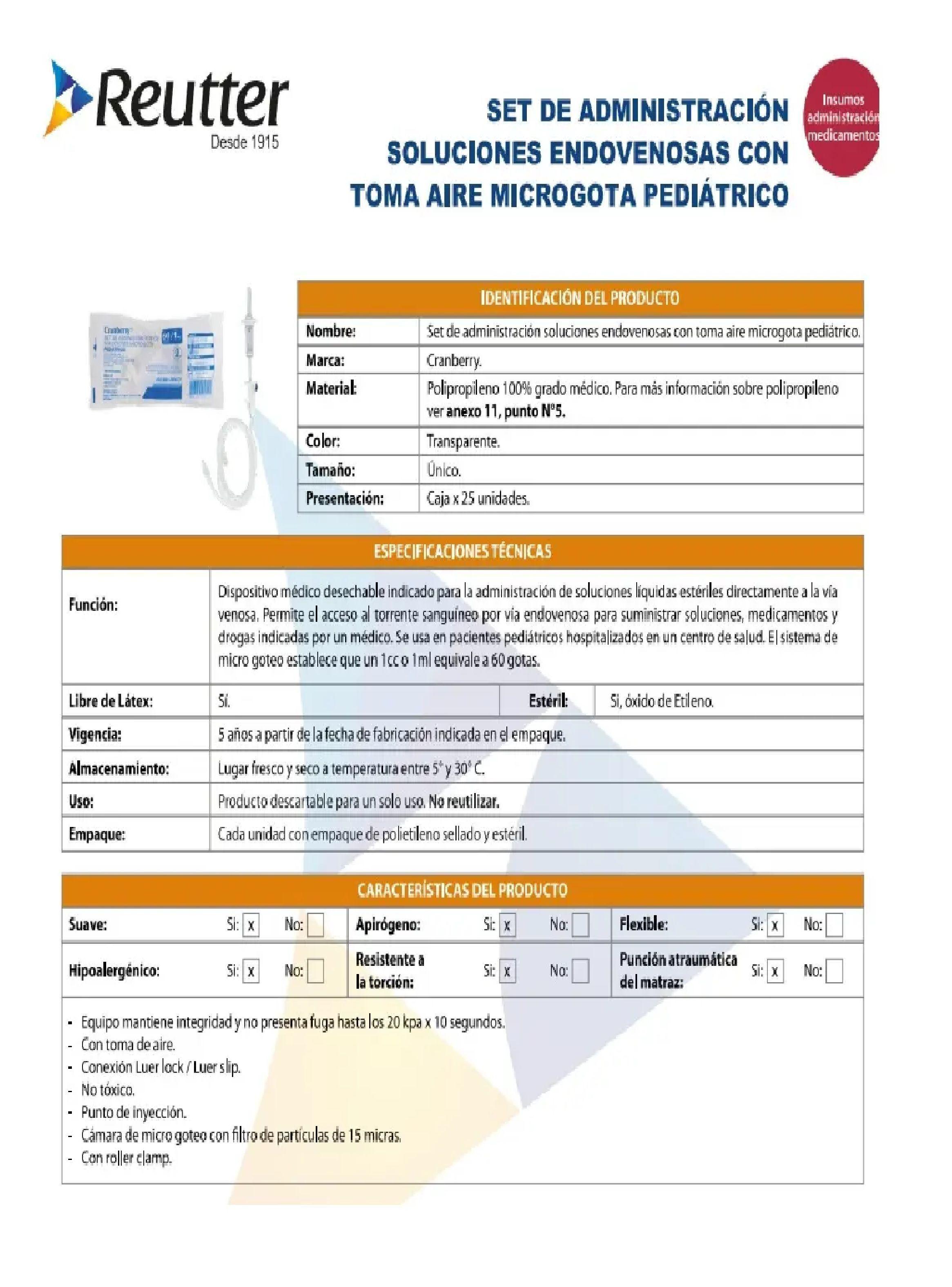 Set Adm Soluciones Con Toma Aire Microgota Pedi trico 60 1ml-3