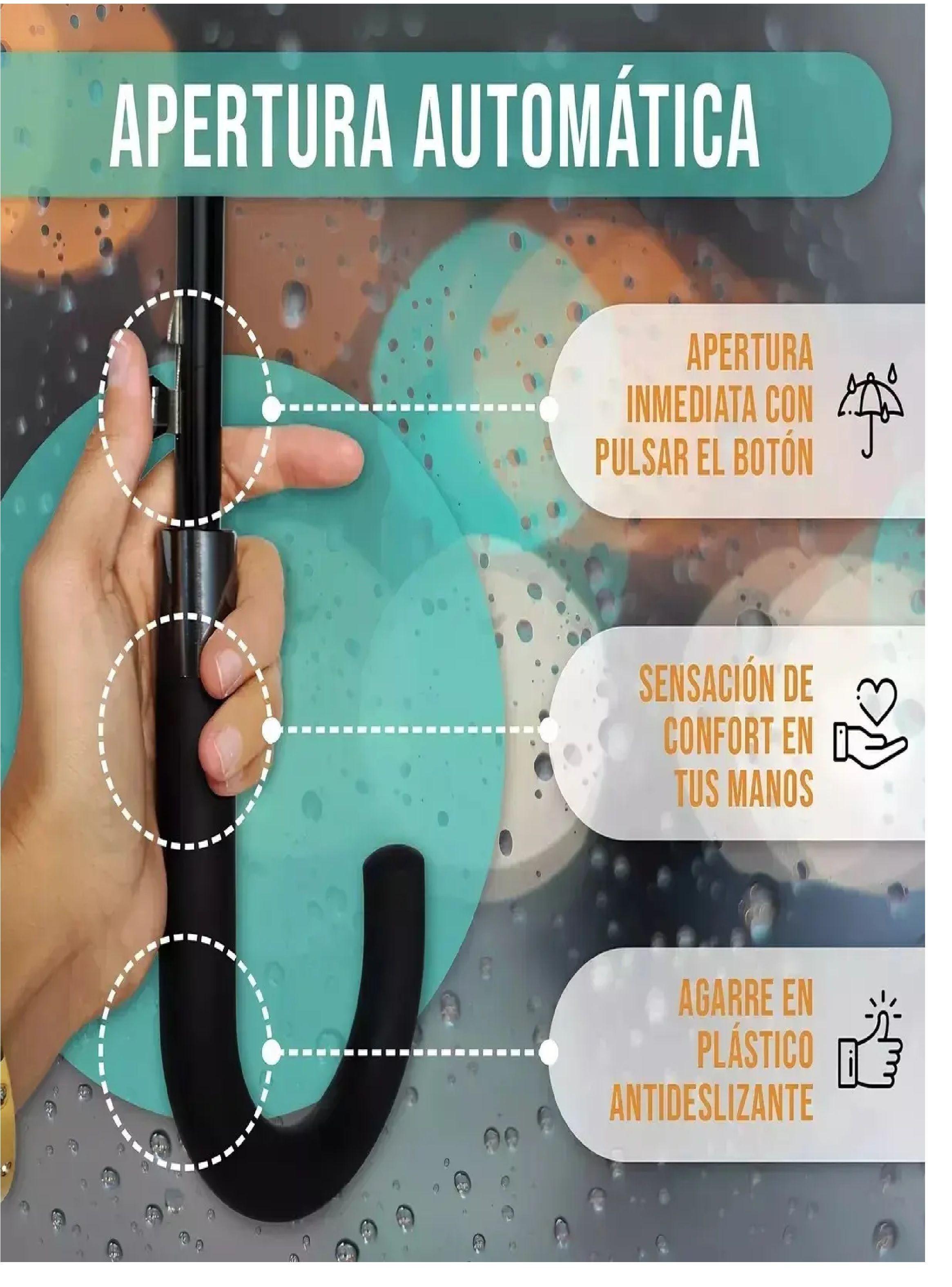 Paraguas 16 Varillas Grande Ejecutivo Con Proteccion Uv-5