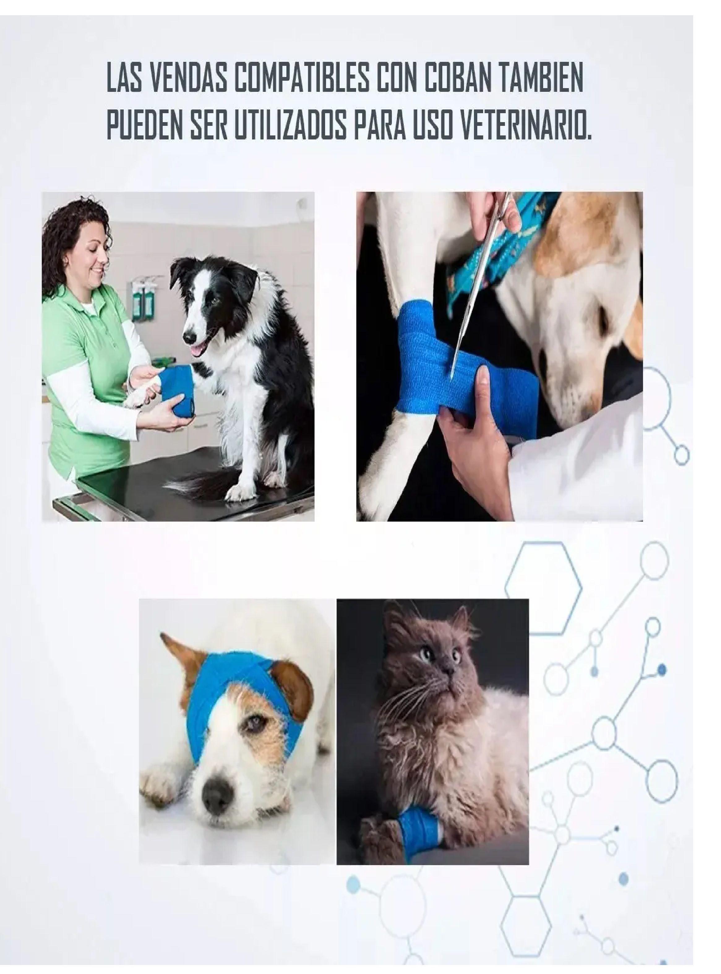 Pack X 5 Venda Coban Cinta Para Vendaje Cohesiva 10cm X450cm-2