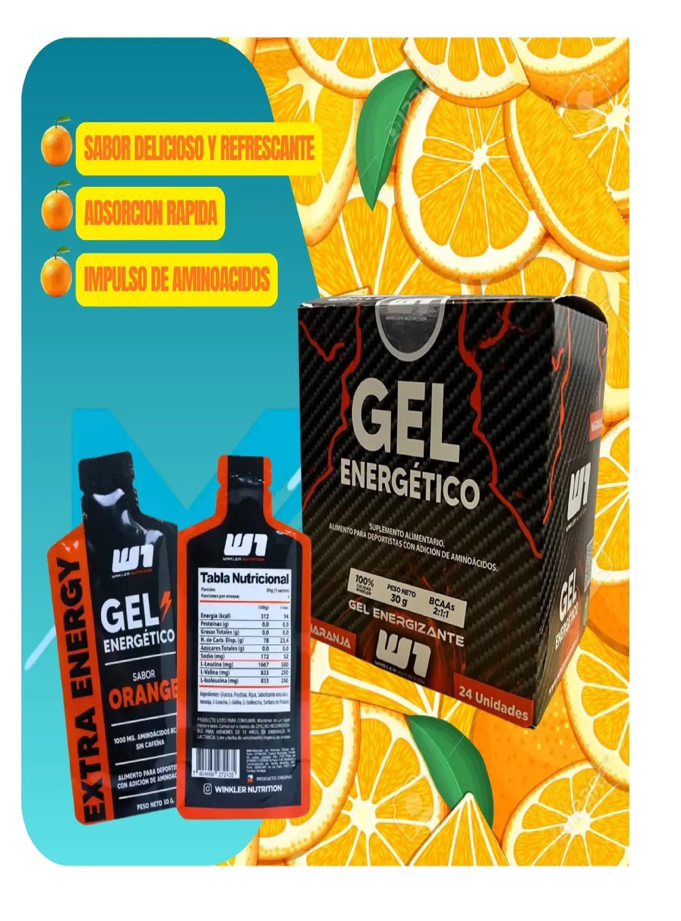 Gel Energetico Boost Winkler Nutrition 31g Carbo Naranja-2