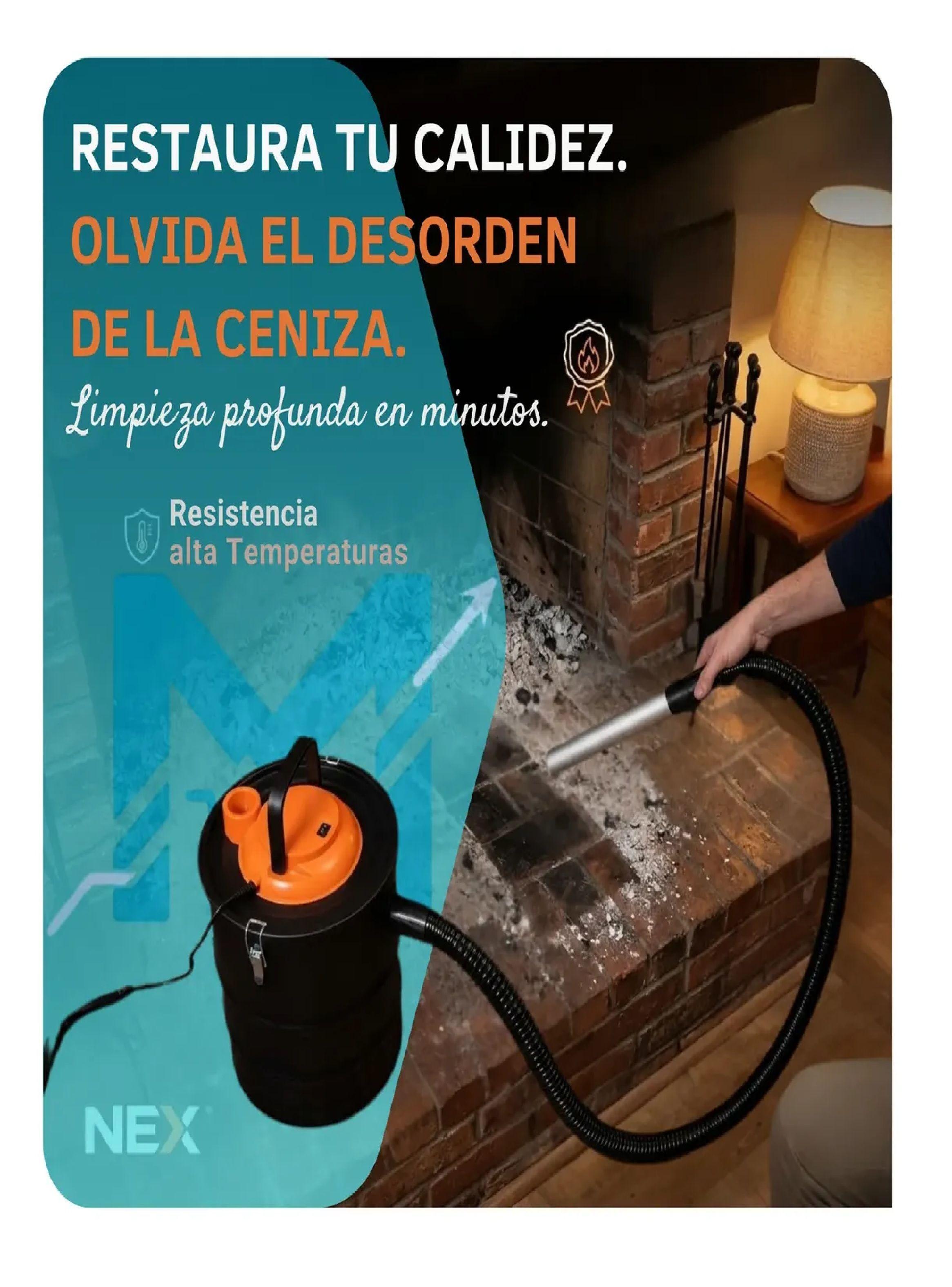 Aspiradora De Cenizas Nex 20 Litros Funci n Soplado Parrilla-2