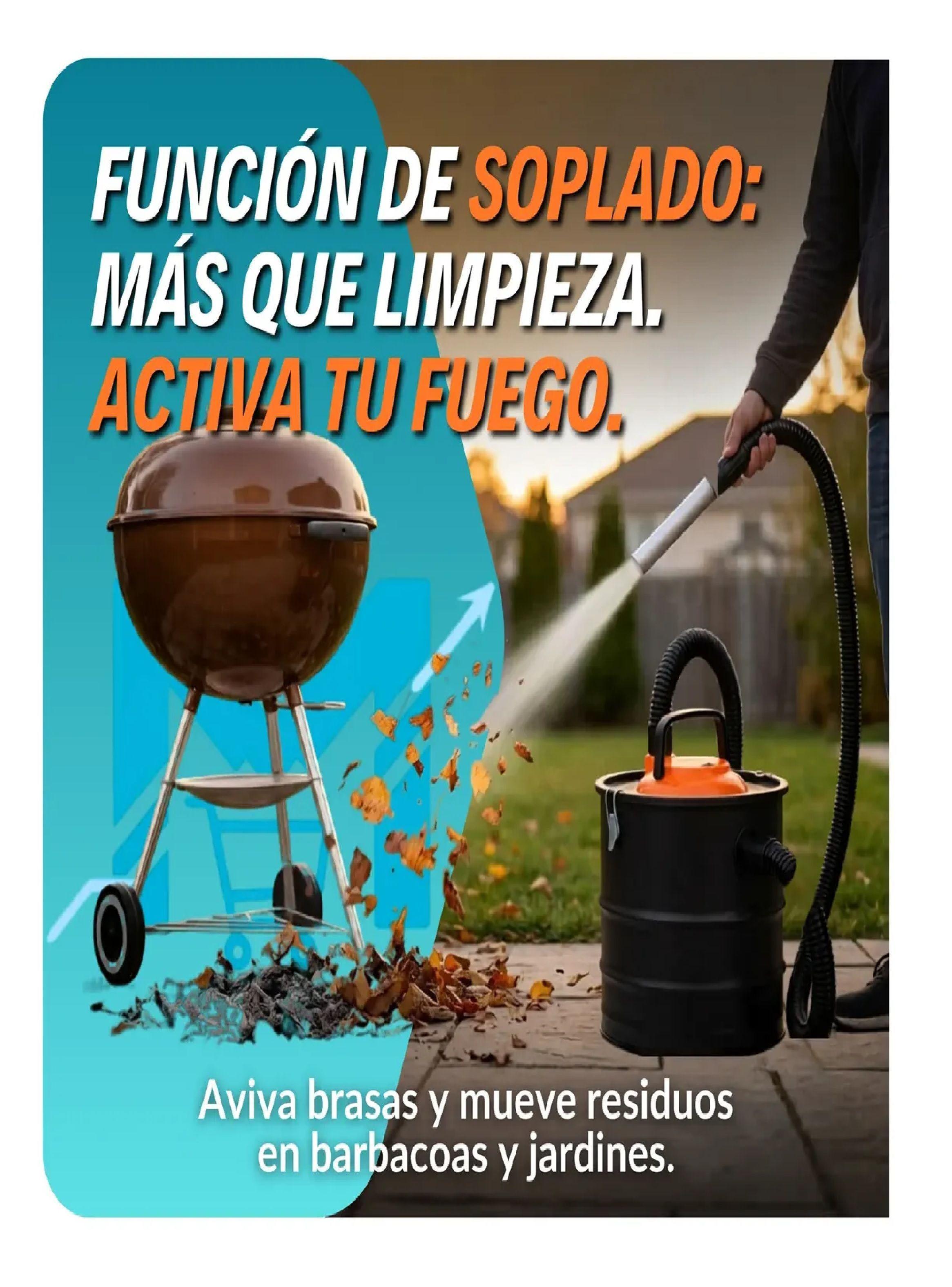 Aspiradora De Cenizas Nex 20 Litros Funci n Soplado Parrilla-5