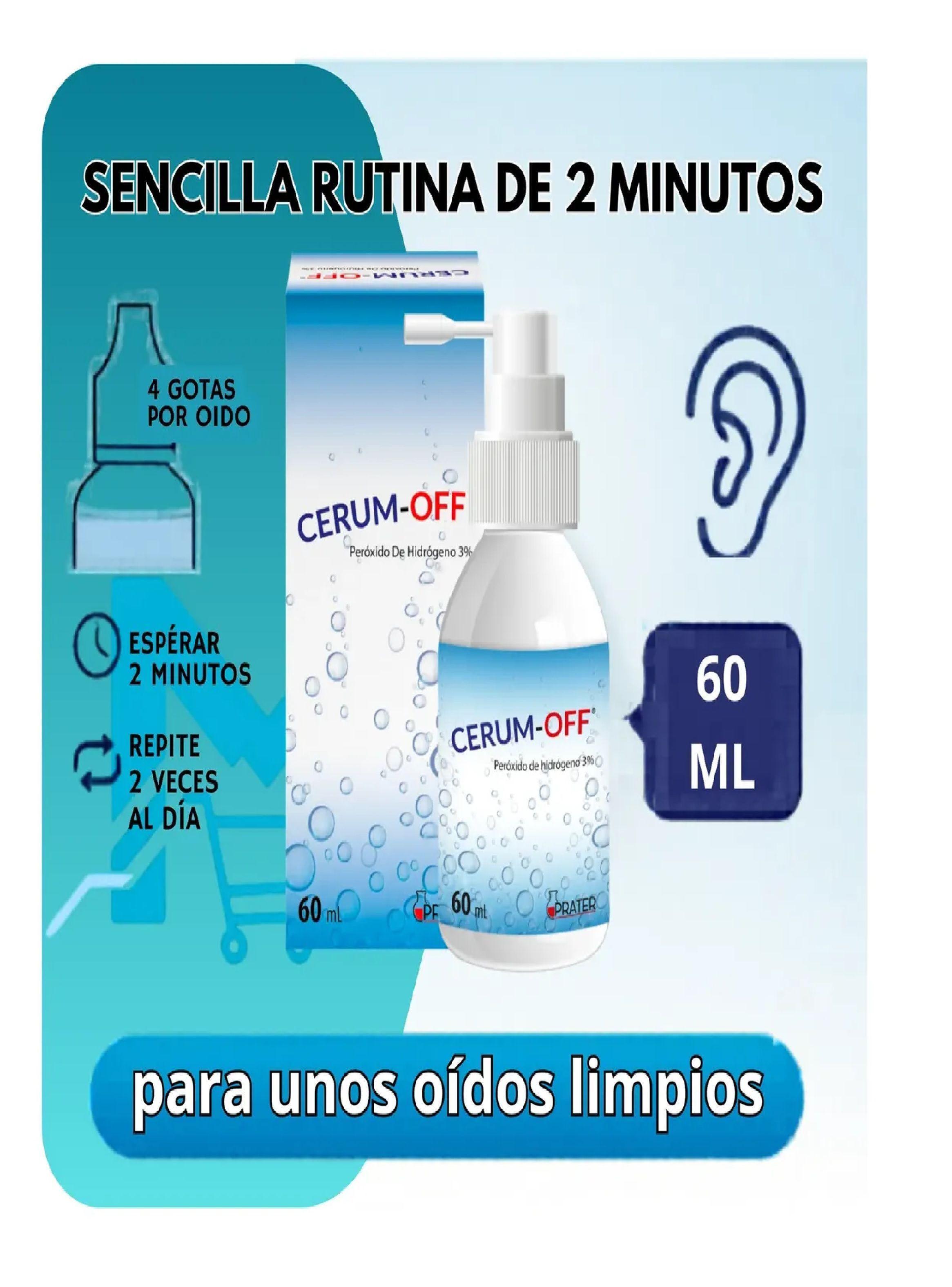 Pack X6 Cerum Off L quido Limpieza O dos Cerumen 60ml C u-5